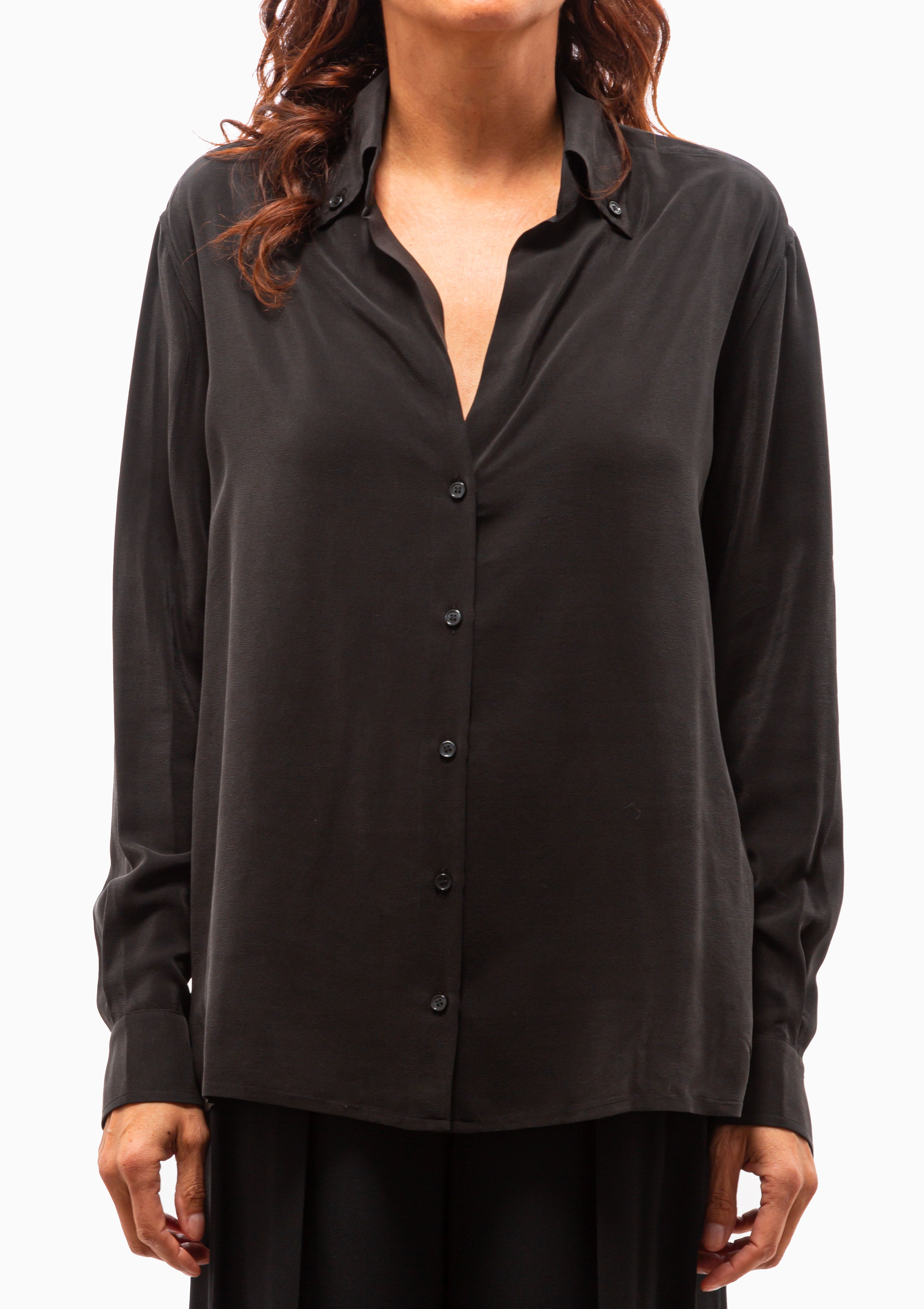 Druyat Silk Shirt | Noir