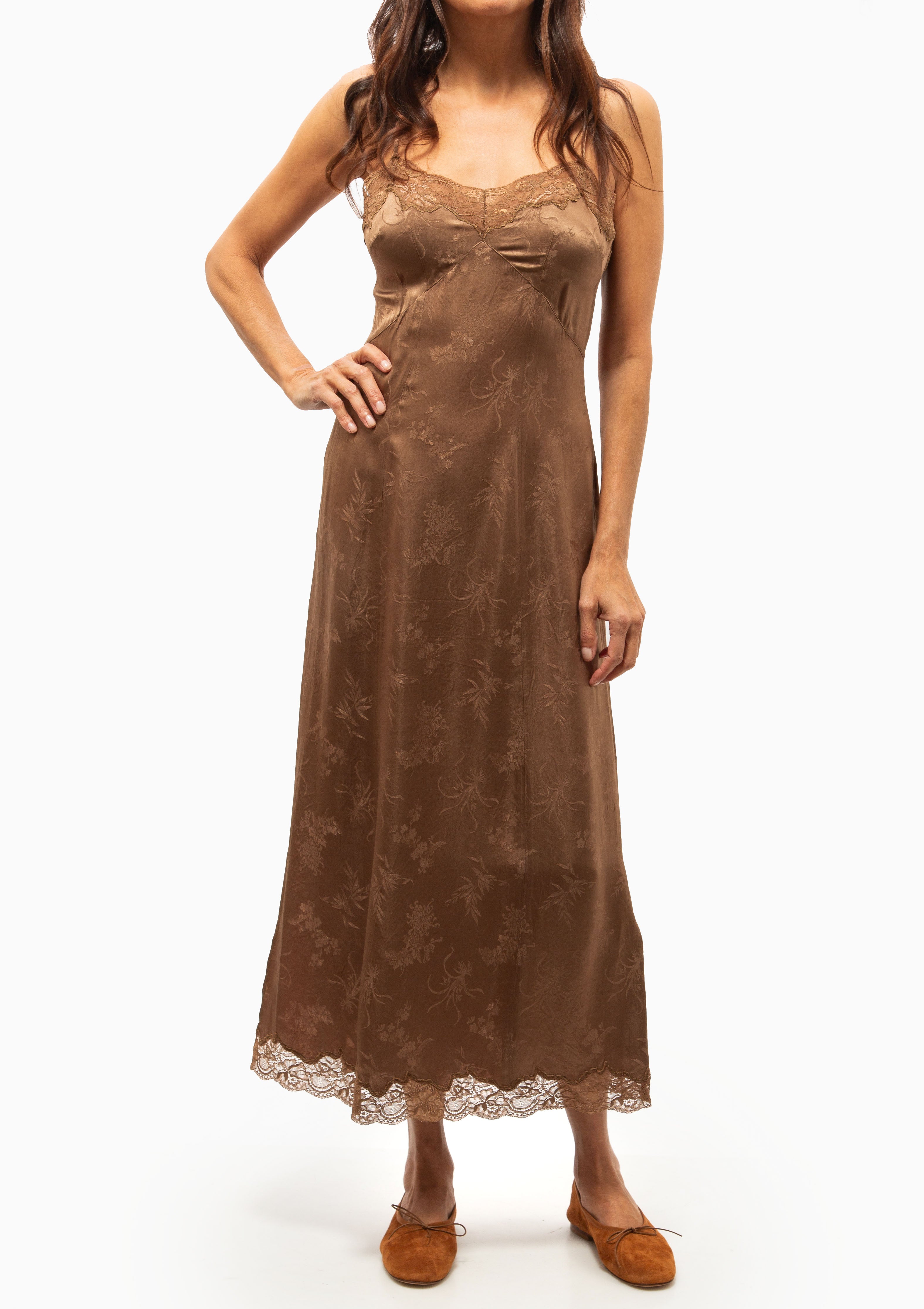 Givre Dress | Marron Glace