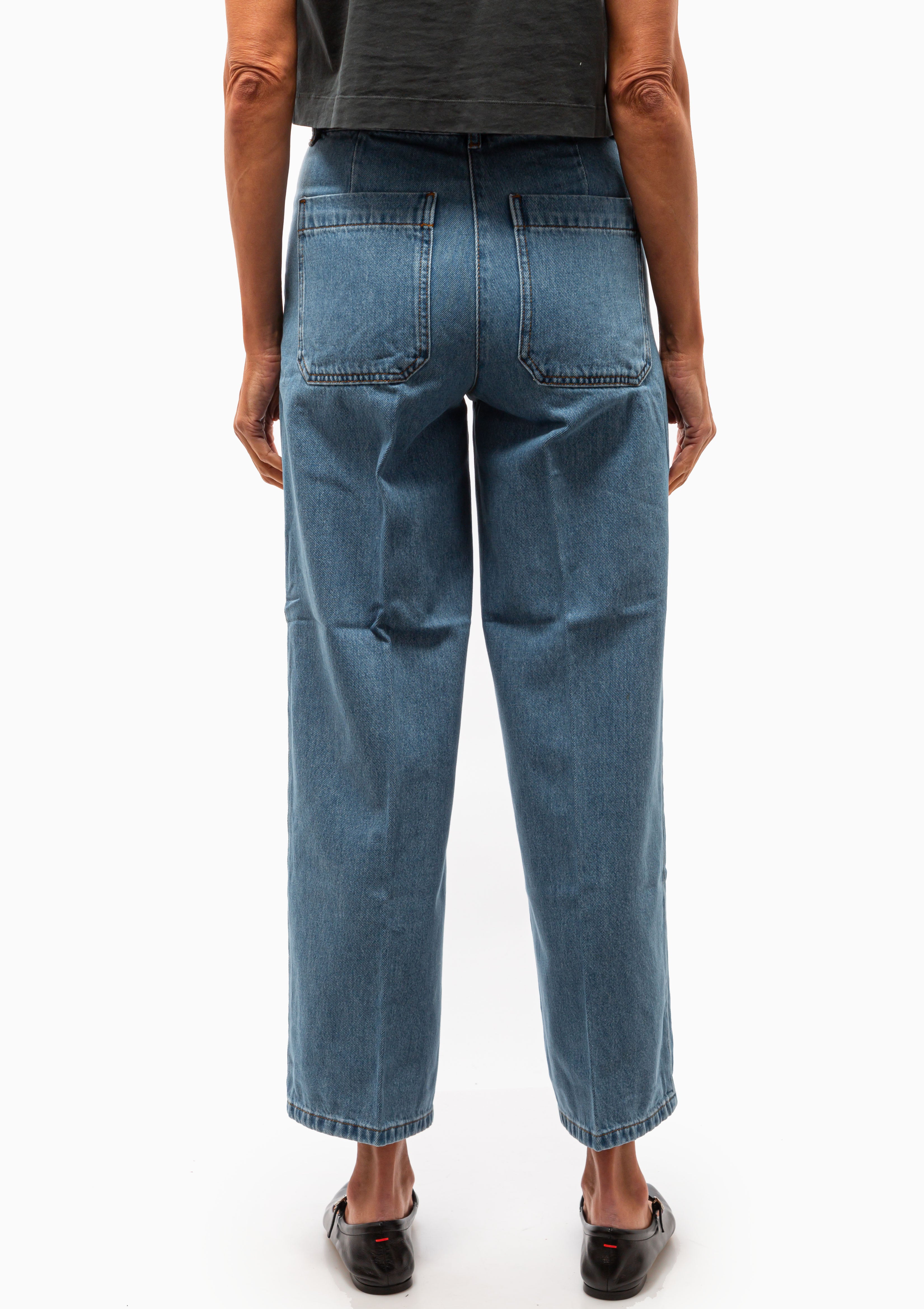 Helias Cropped Jean | Indigo Clair