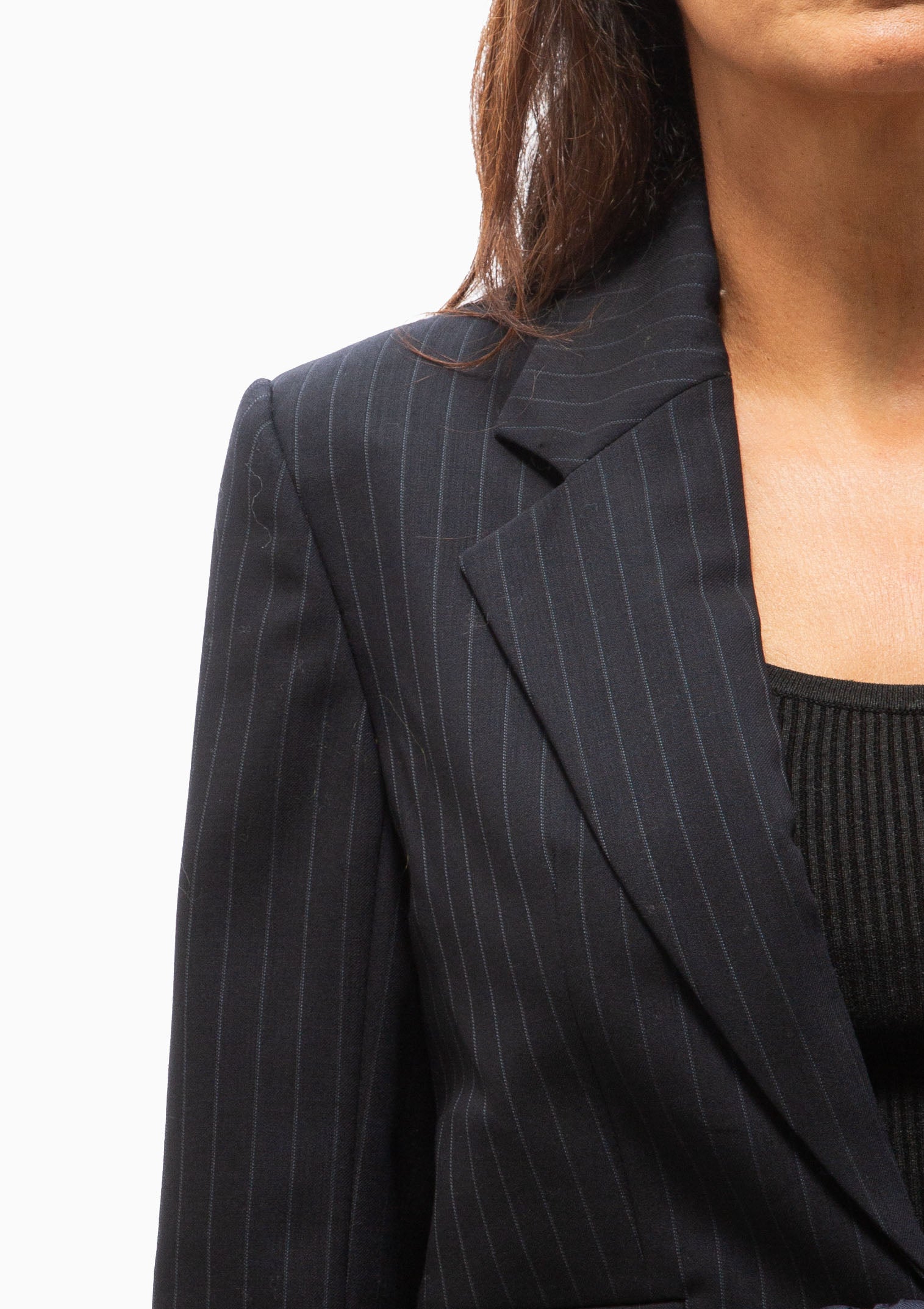 The Roxie Blazer | Navy Stripe