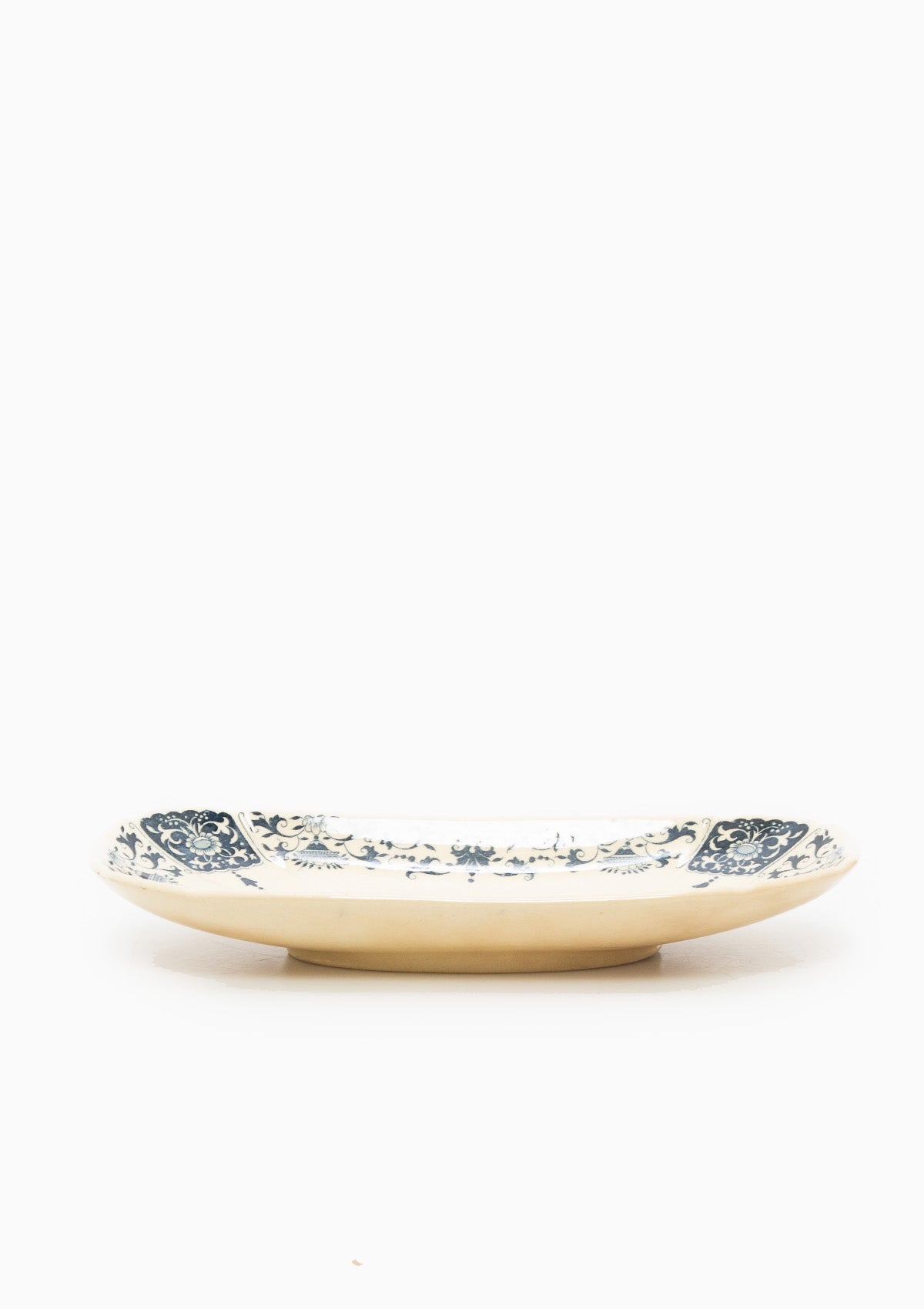 Antique French Gien Oval Tray