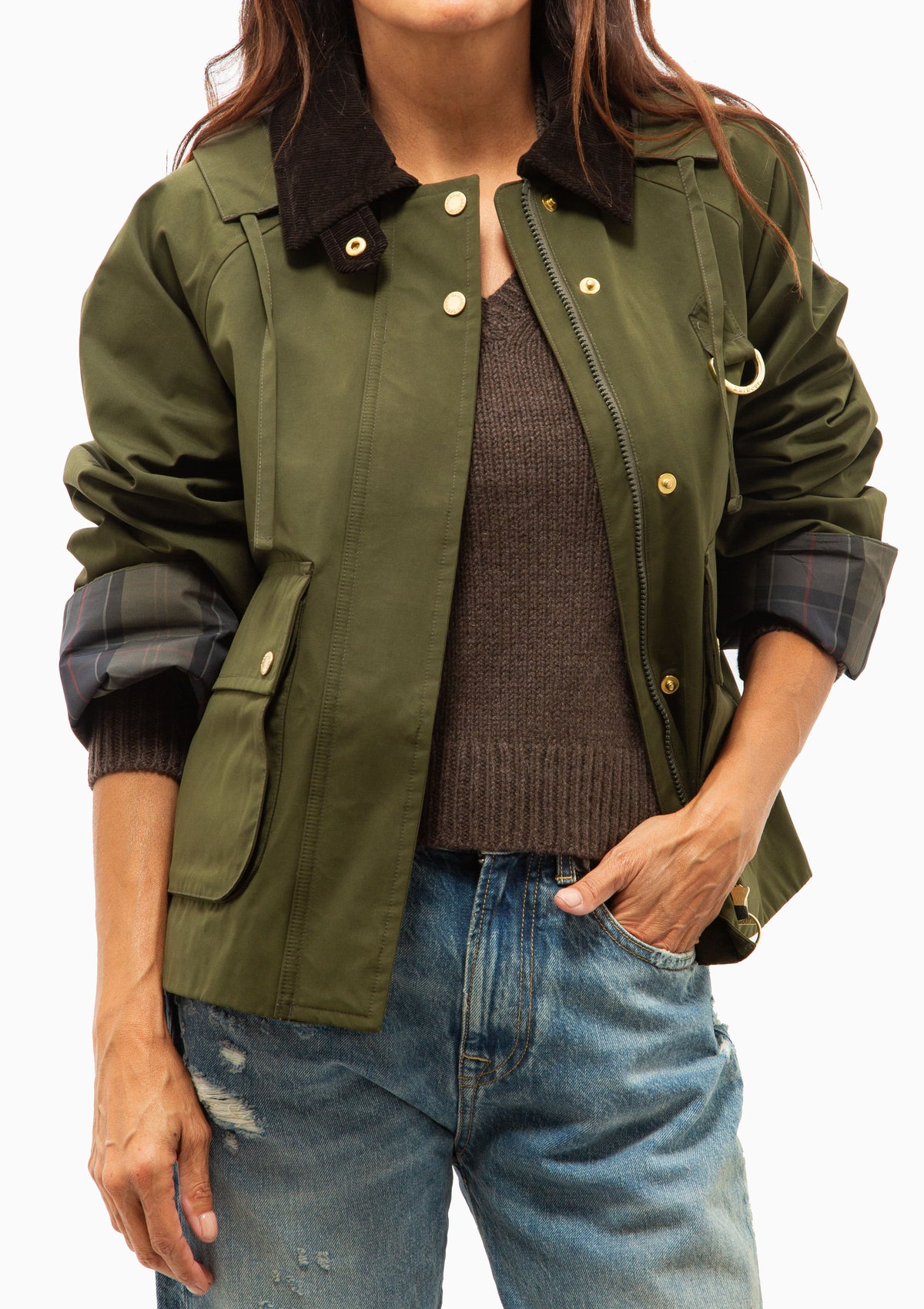 Terrington Showerproof Jacket | Olive/Shadow Classic