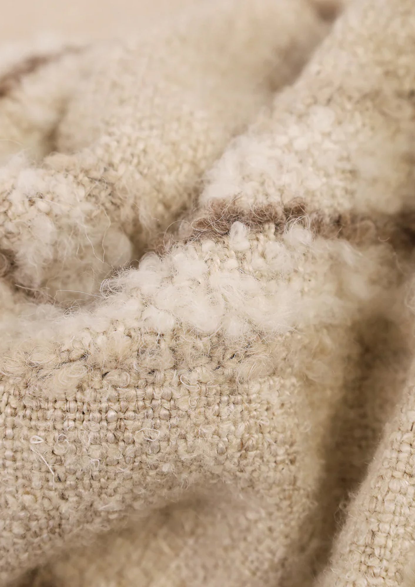 Becker Throw, Natural/Cream|  71" x 53"