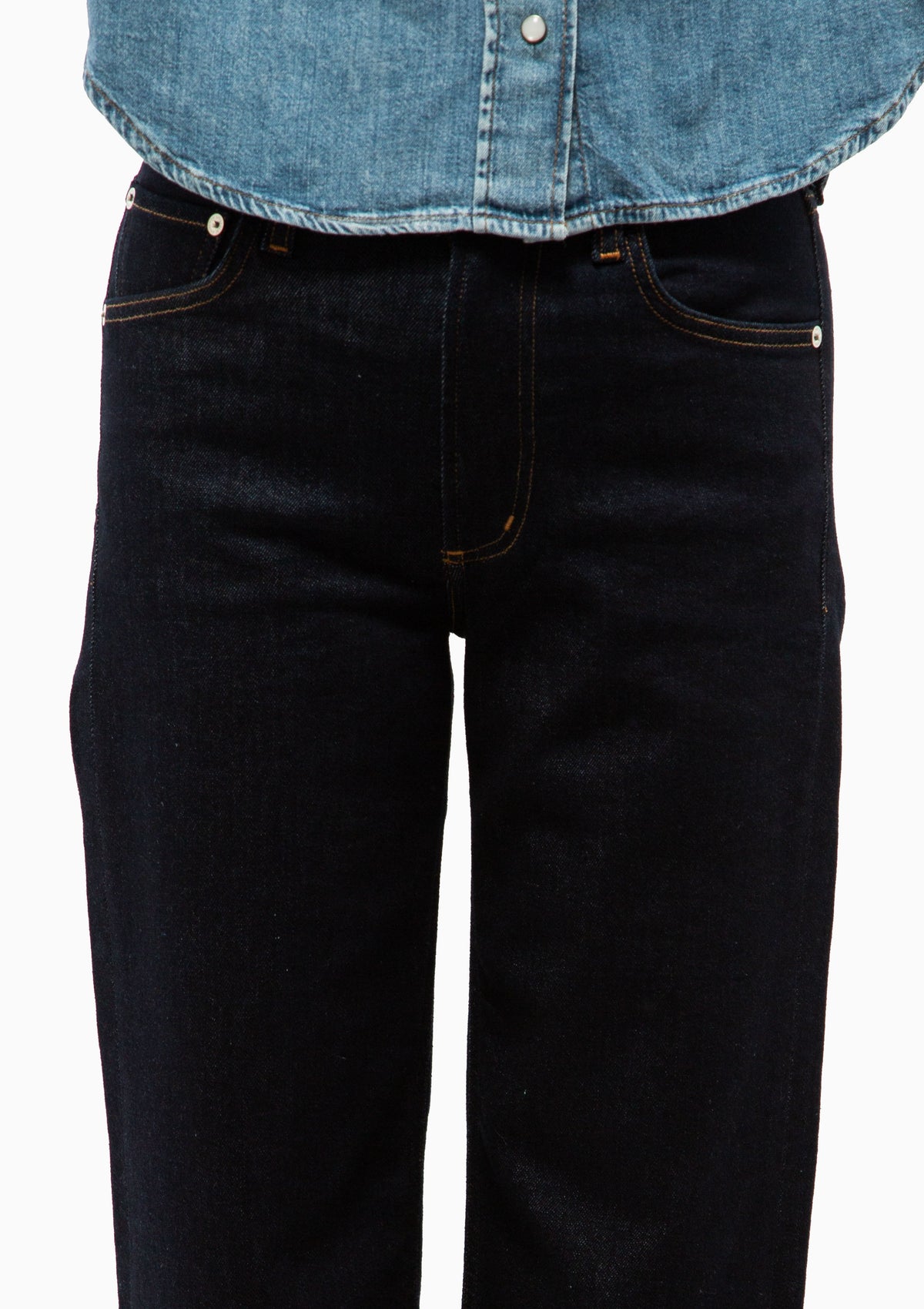 Palma Straight Clean Hem | Inky Rinse