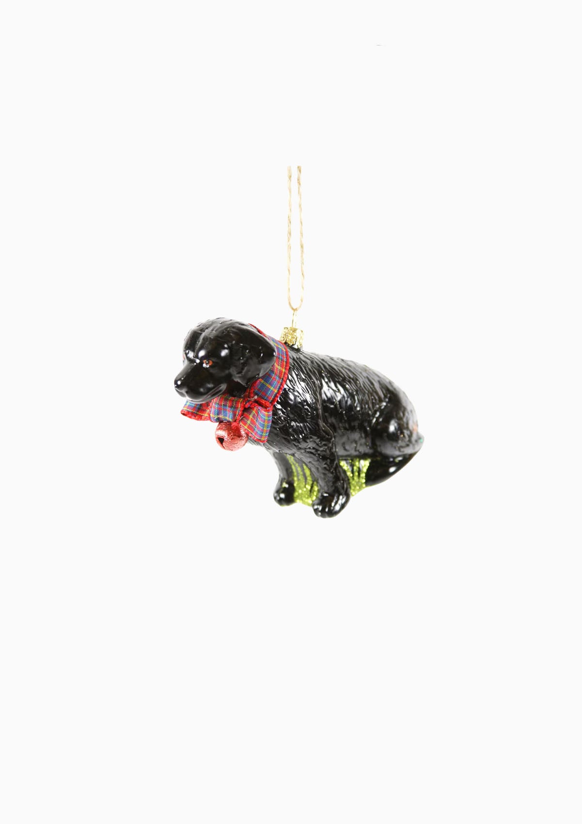 Festive Black Lab Ornament