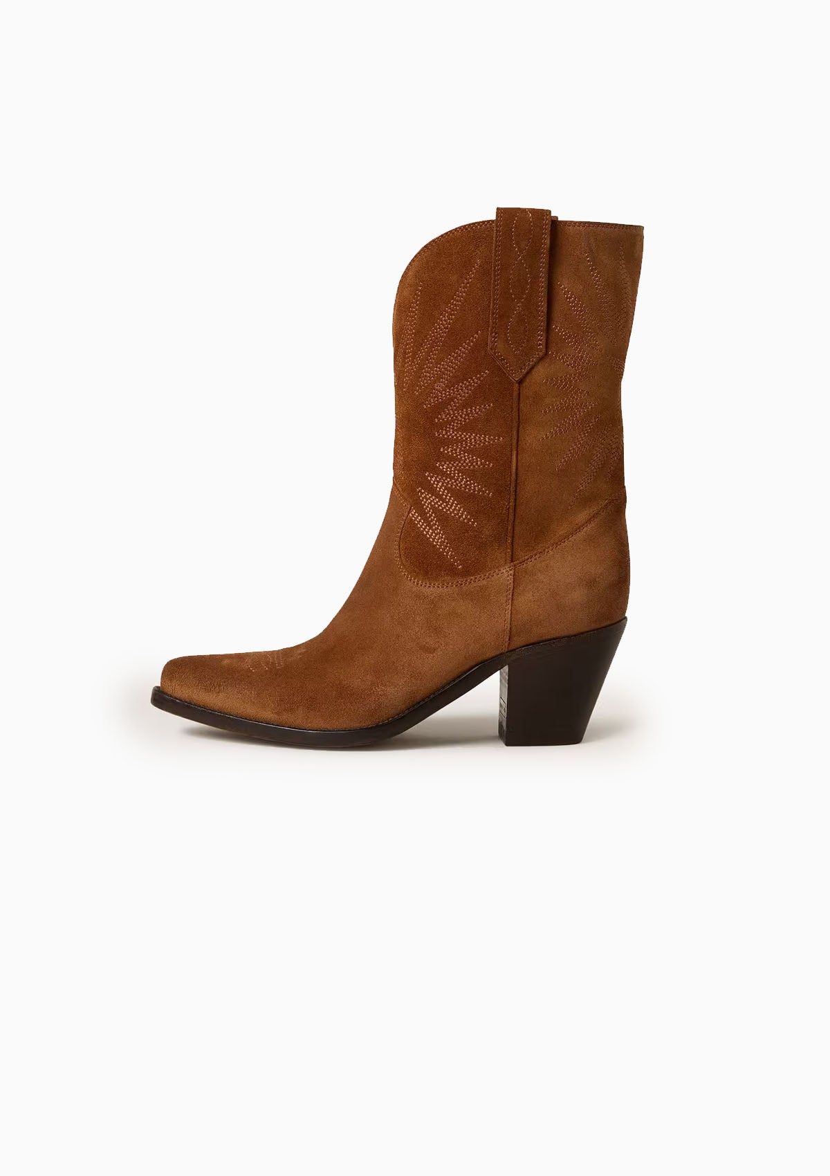 Low Wish Star Embroidered Star Suede Boot