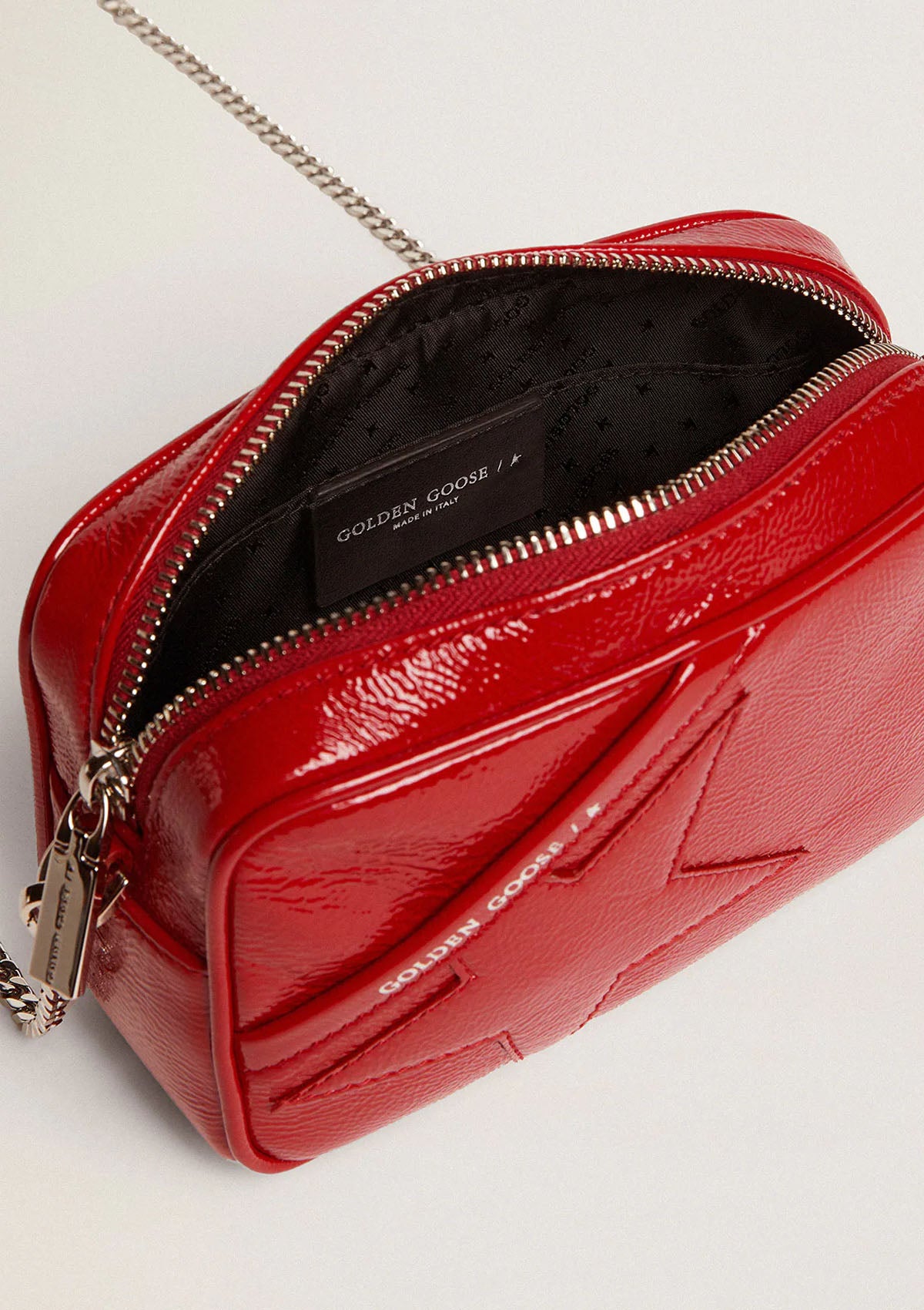Mini Star Bag Painted Leather | Ruby Red