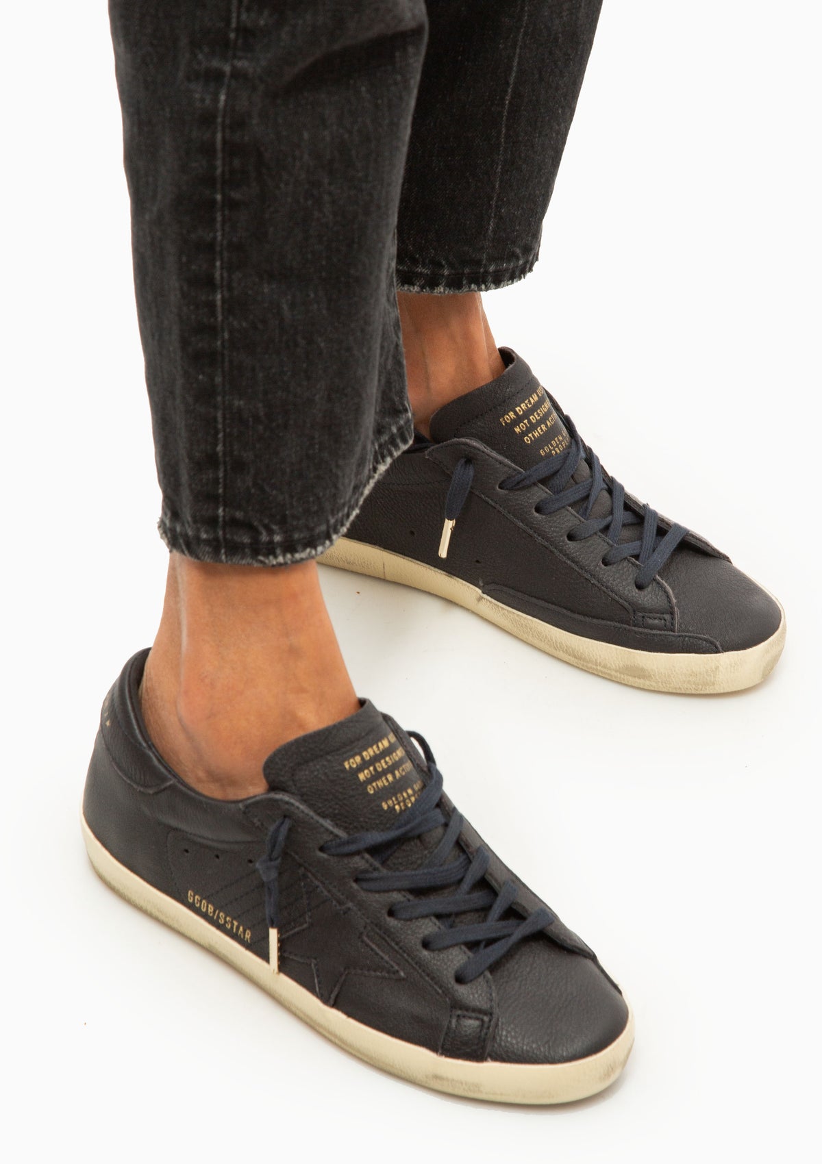 Superstar Sneaker Tone On Tone Leather | Navy Blue