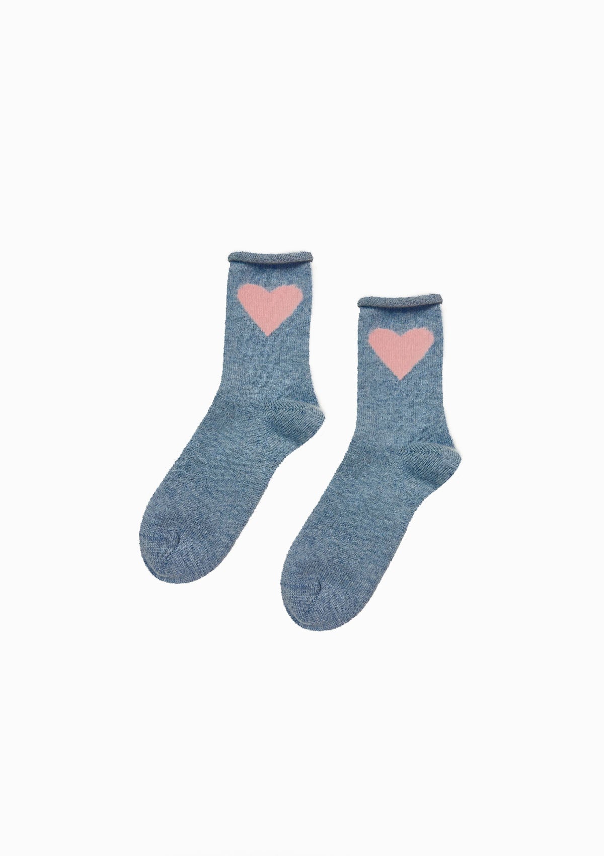 Love Cashmere Crew Socks | Denim