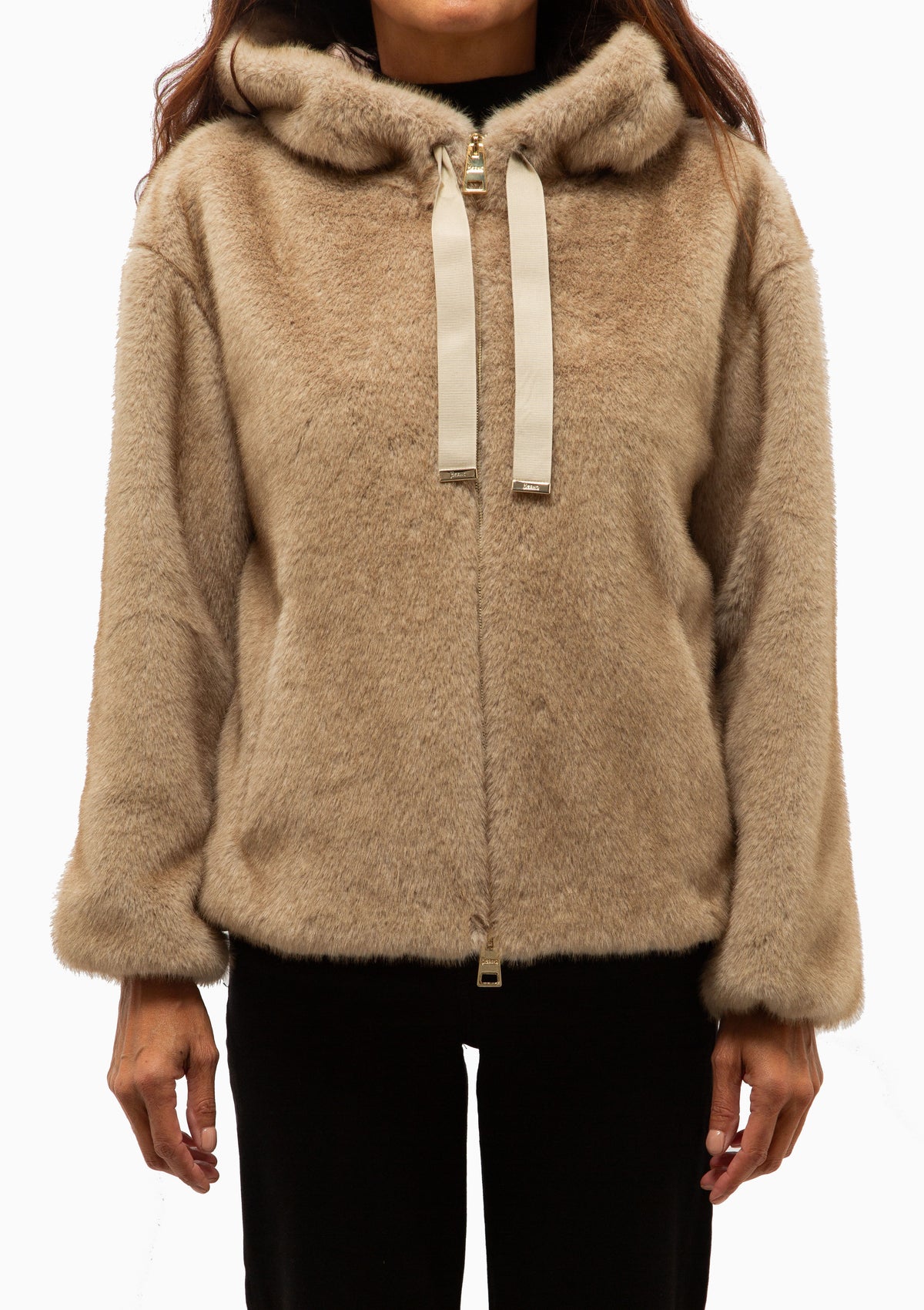 Bomber Jacket In Melange Alternative Mink Fur | Chantilly