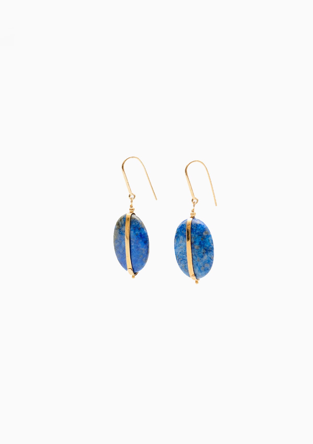 Stone Earrings | Navy