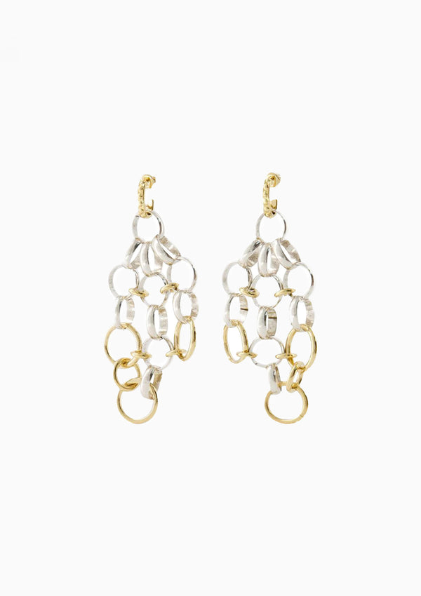 Stunning Chandelier Earrings | Silver/Dore