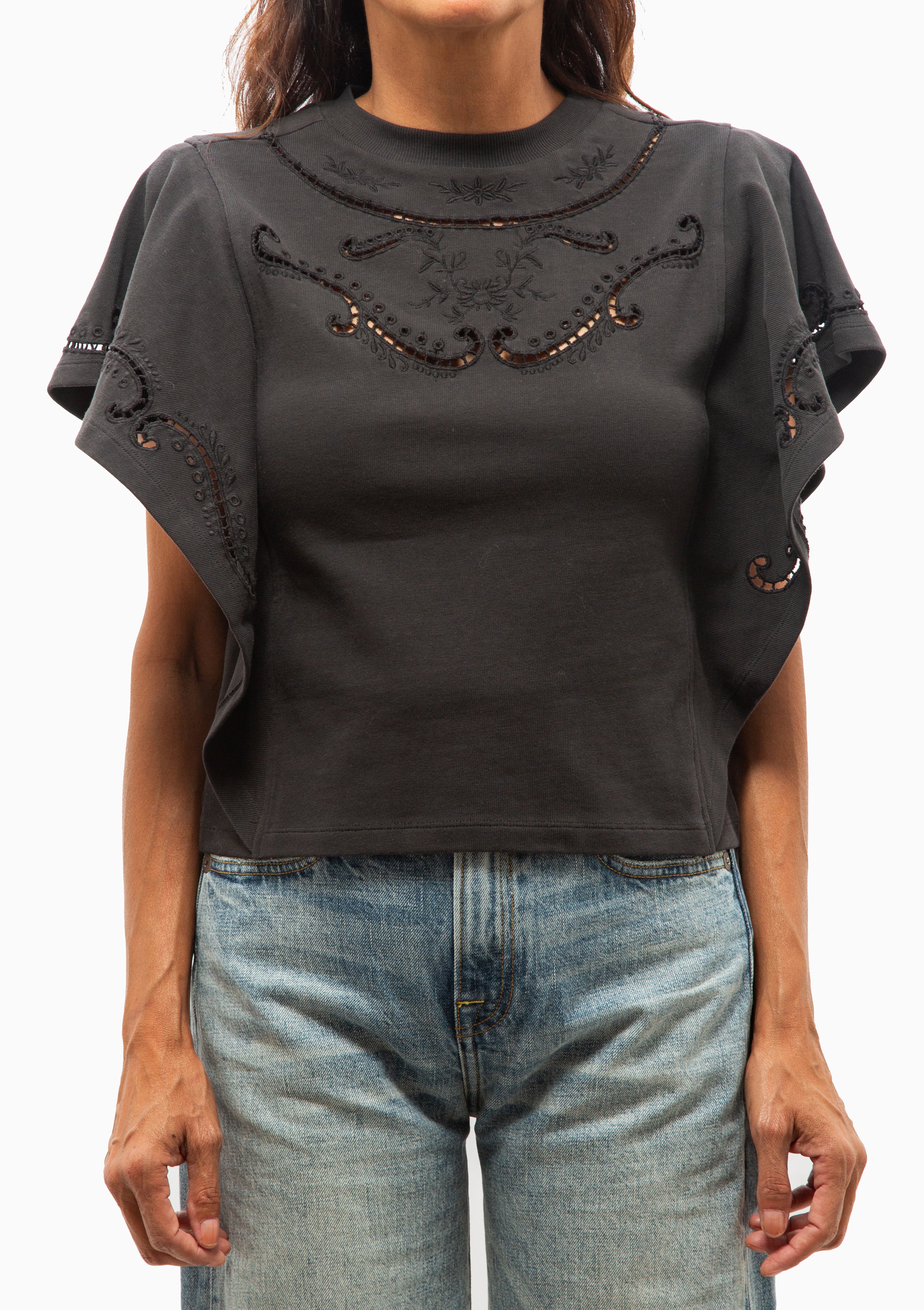 Eoline Tee Shirt | Faded Black