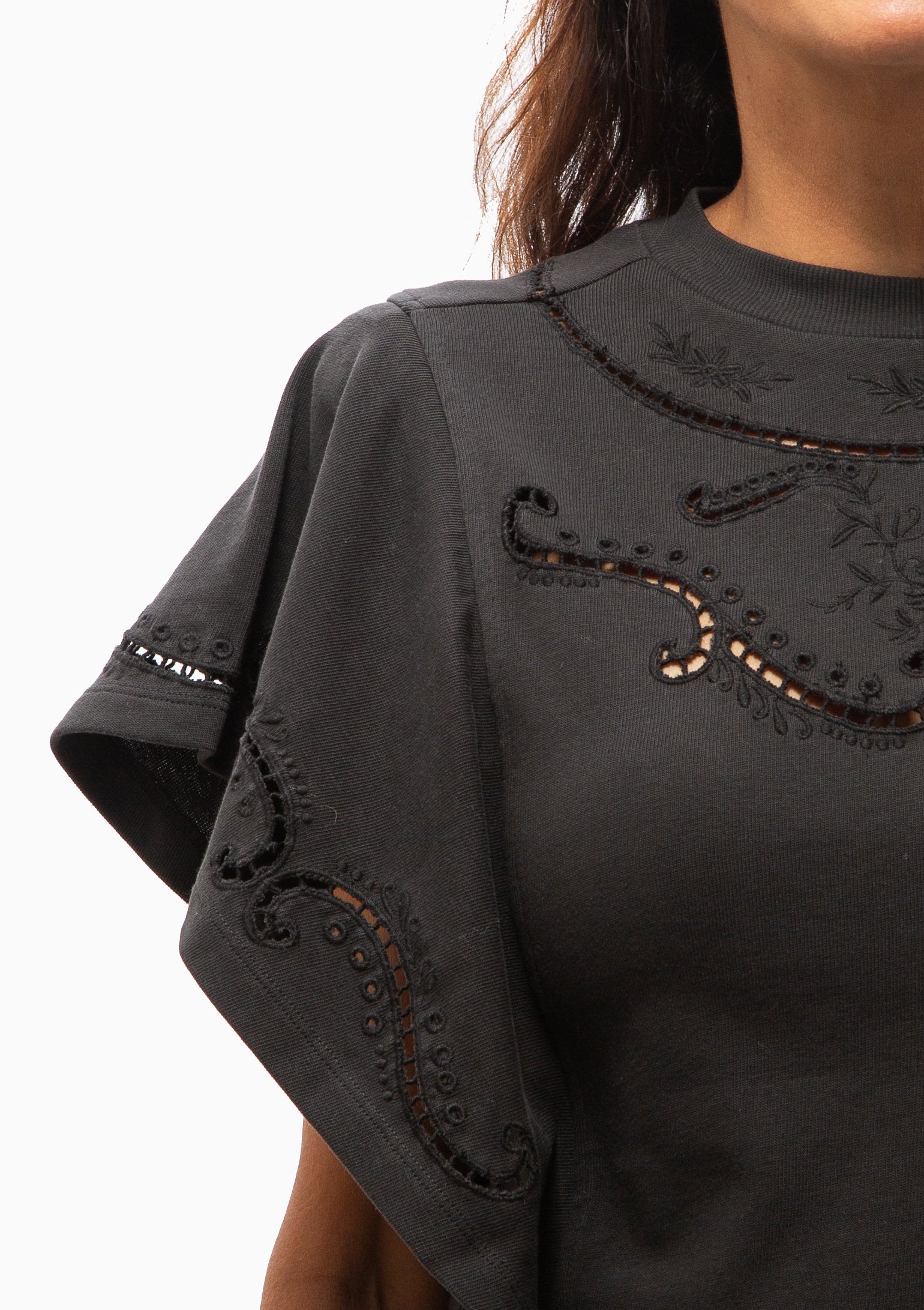 Eoline Tee Shirt | Faded Black