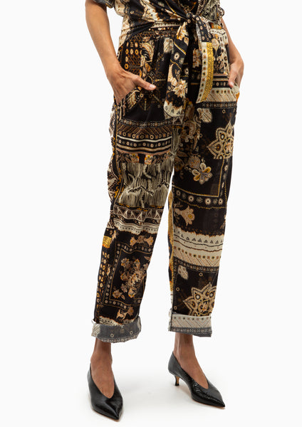 Isabel Marant Étoile | Fedora Pant | Black/Ochre