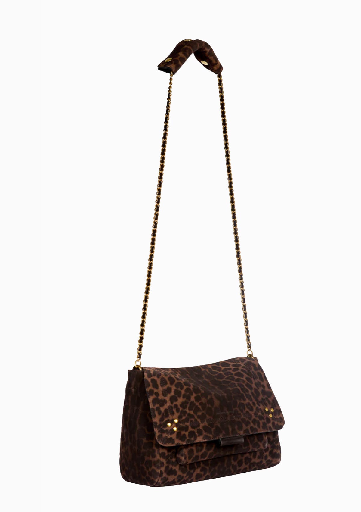 Lulu M | Split Suede Imprime Leopard Natural