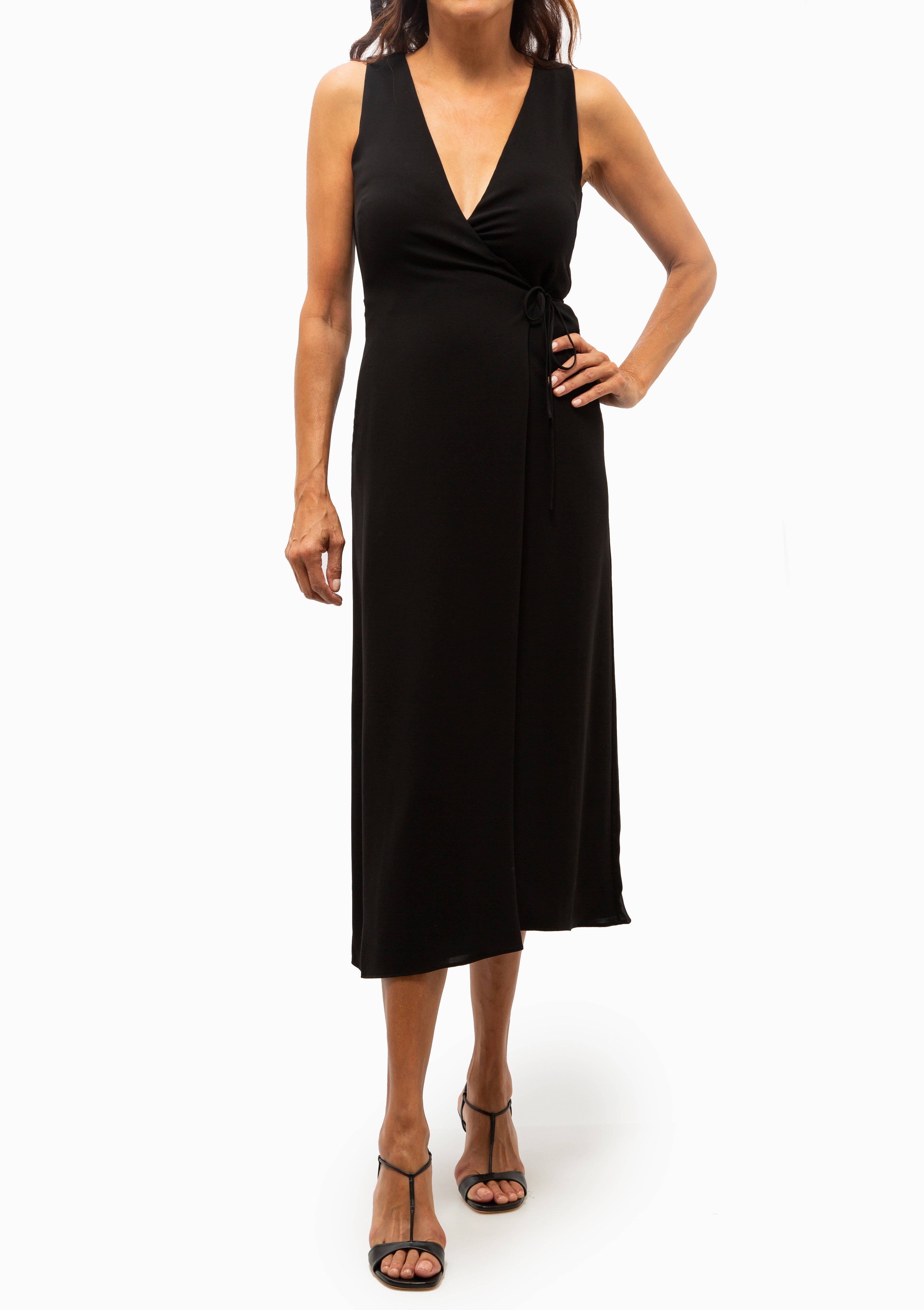 Ari Wrap Dress | Black