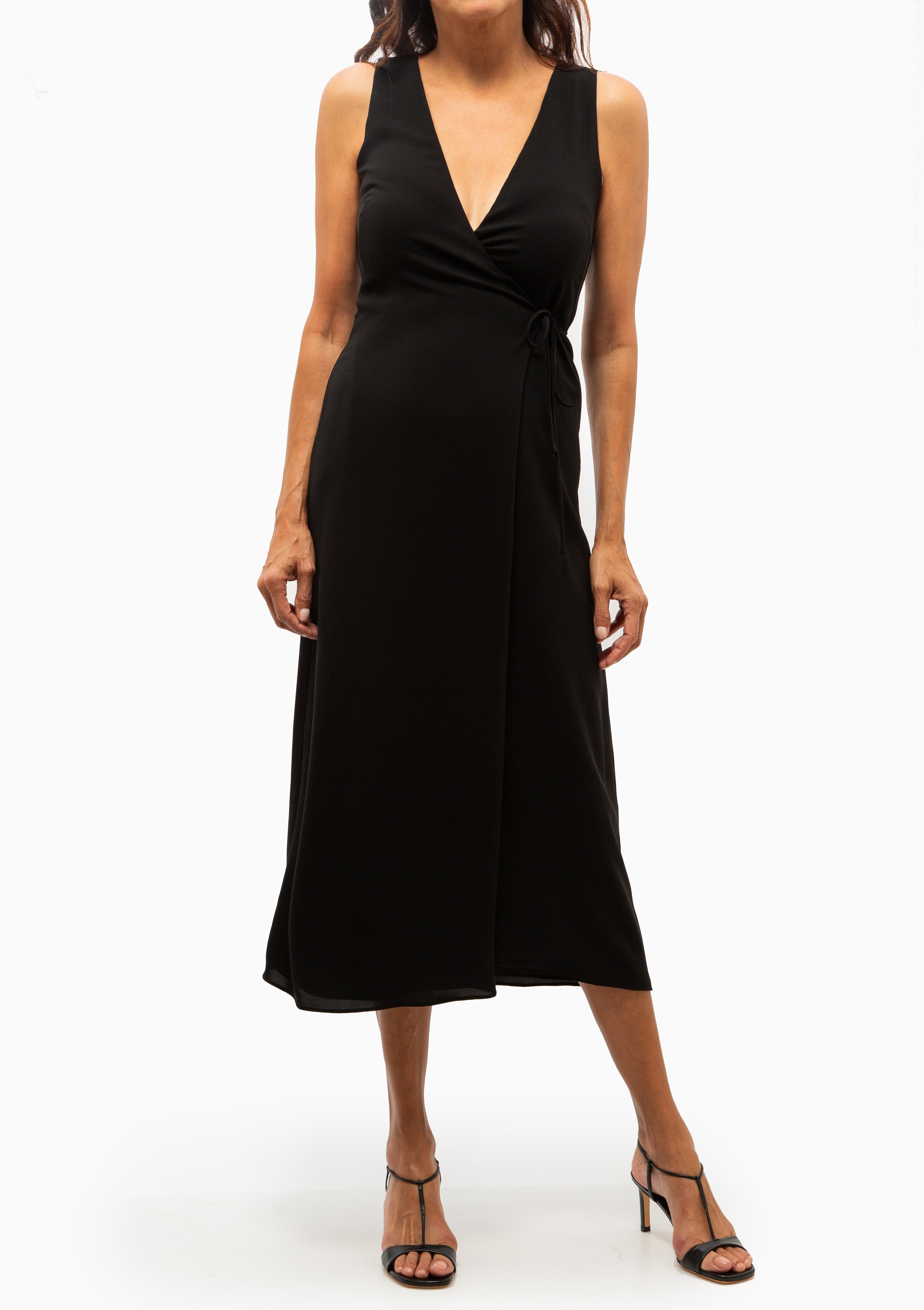 Ari Wrap Dress | Black
