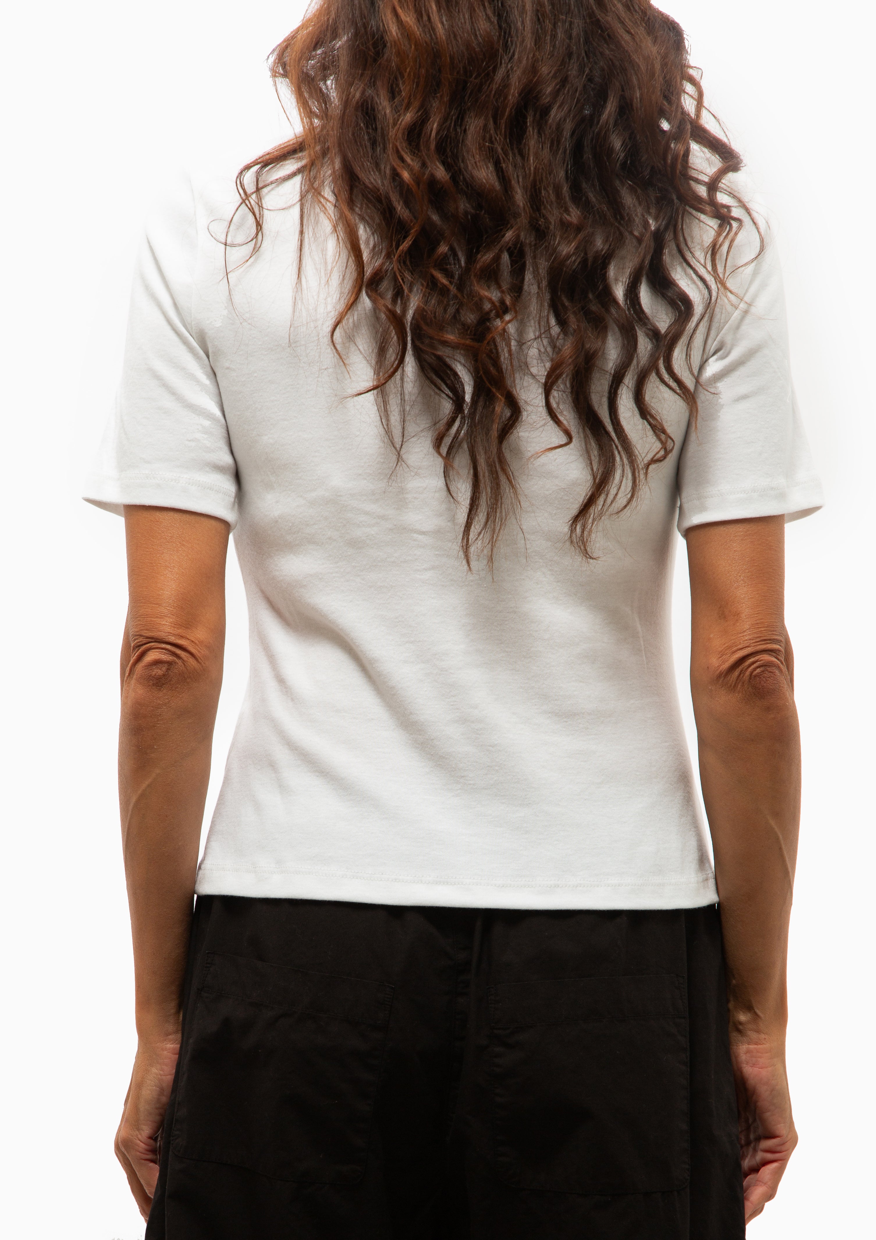 Nando Short Sleeve Henley | White