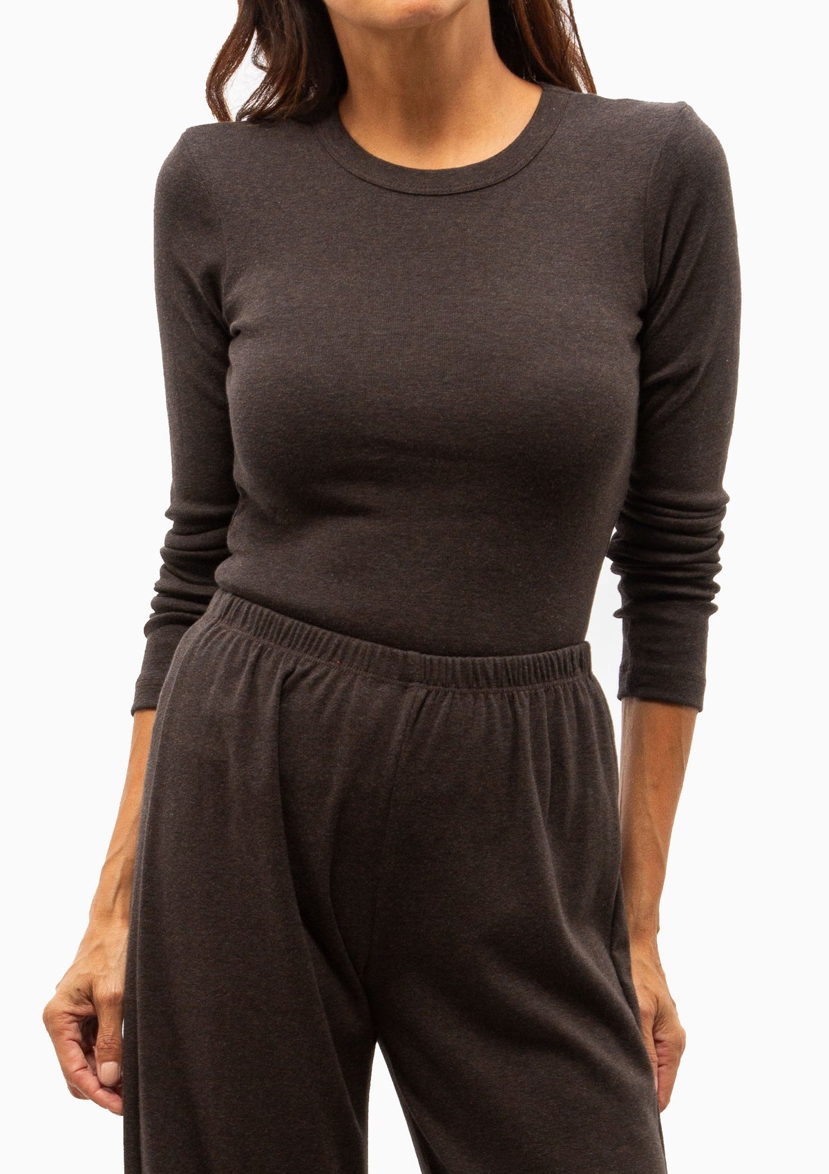 Nando Slim Fit Long Sleeve | Hickory Melange