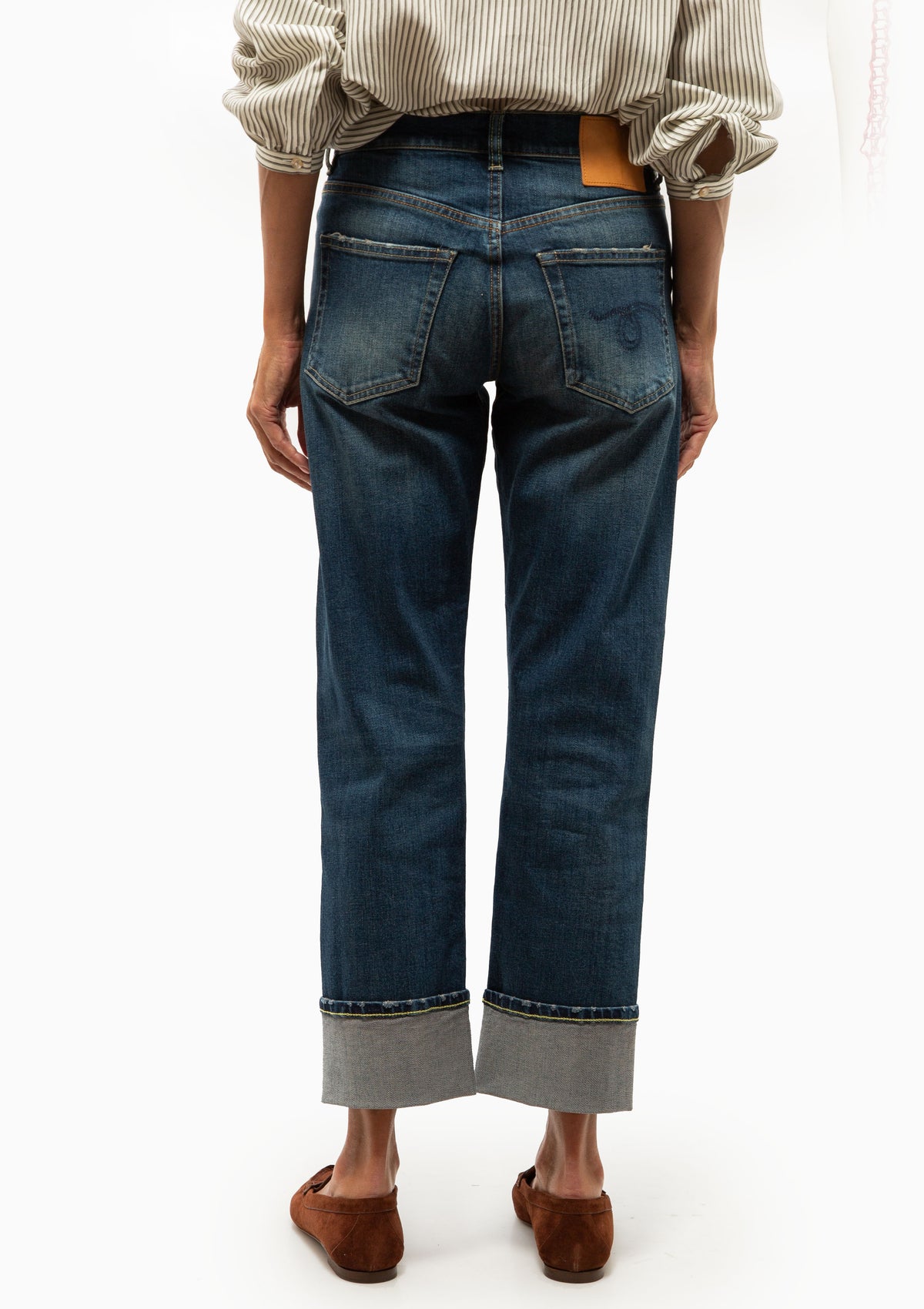 Limited Edition Cuffed Romeo Jean | Dalston Selvedge Blue Stretch