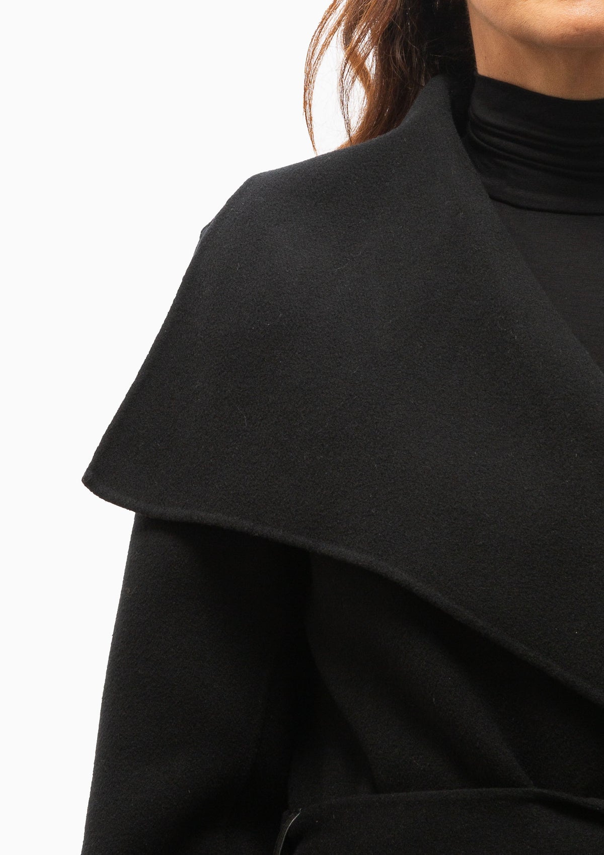 Mai Wrap Coat | Black