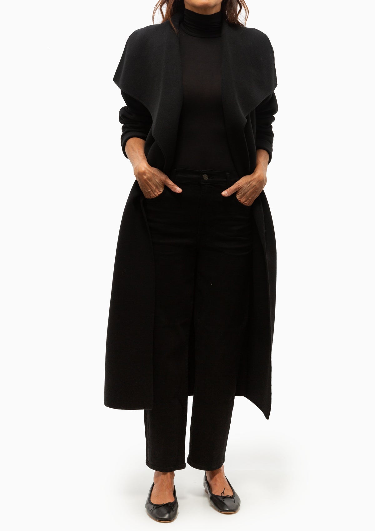 Mai Wrap Coat | Black