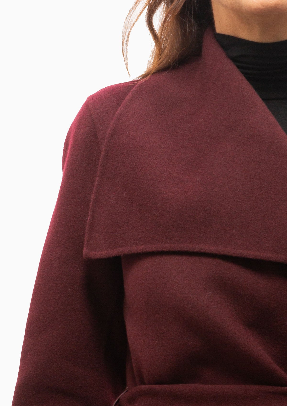 Mai Wrap Coat | Garnet