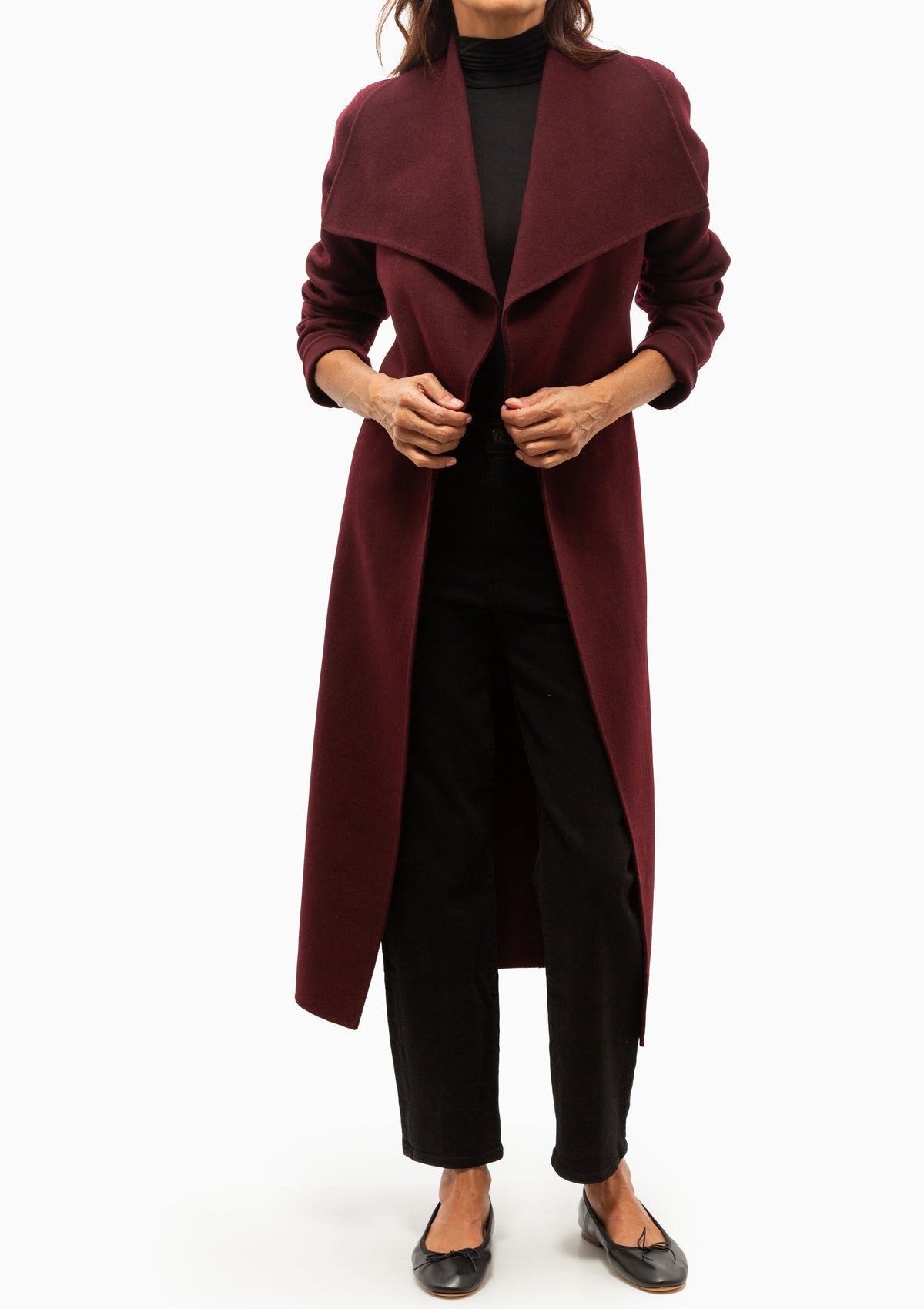 Mai Wrap Coat | Garnet