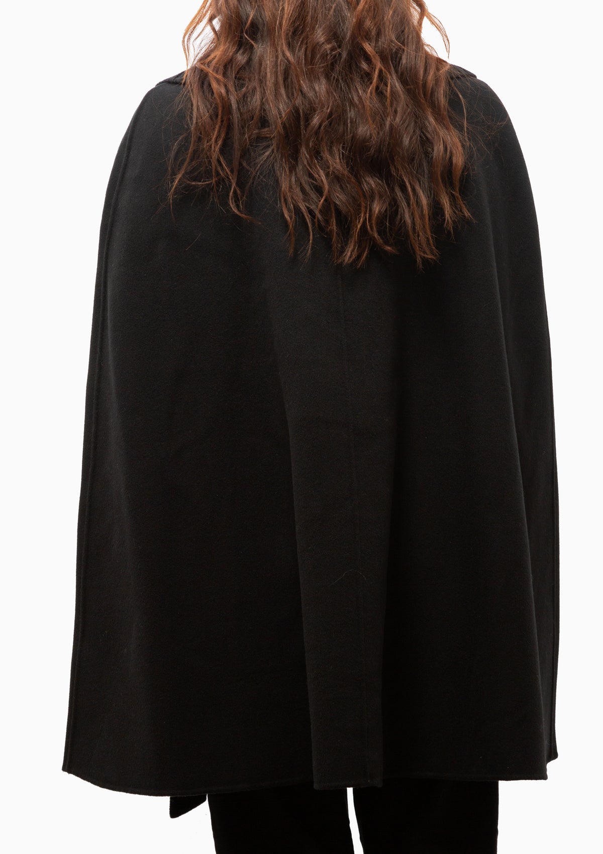 Susie Wool Cape | Black