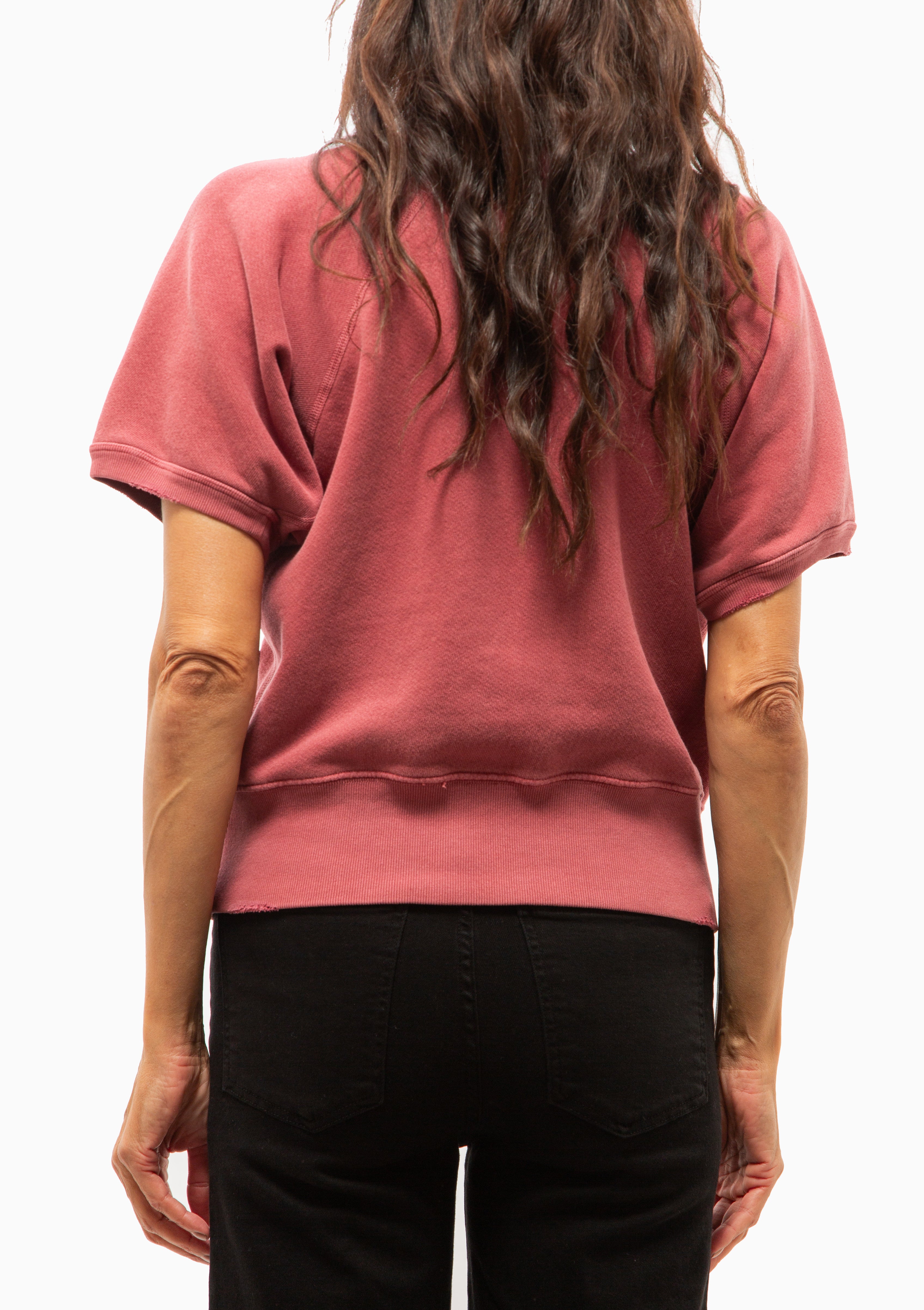 Woodstock Short Sleeve Sweatshirt | Wine