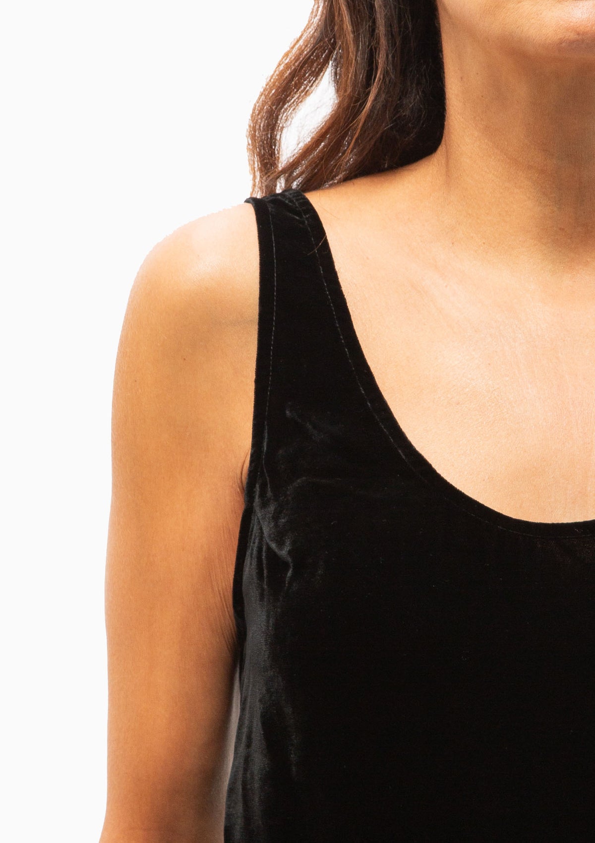 Lace Edge Scoop Cami | Black