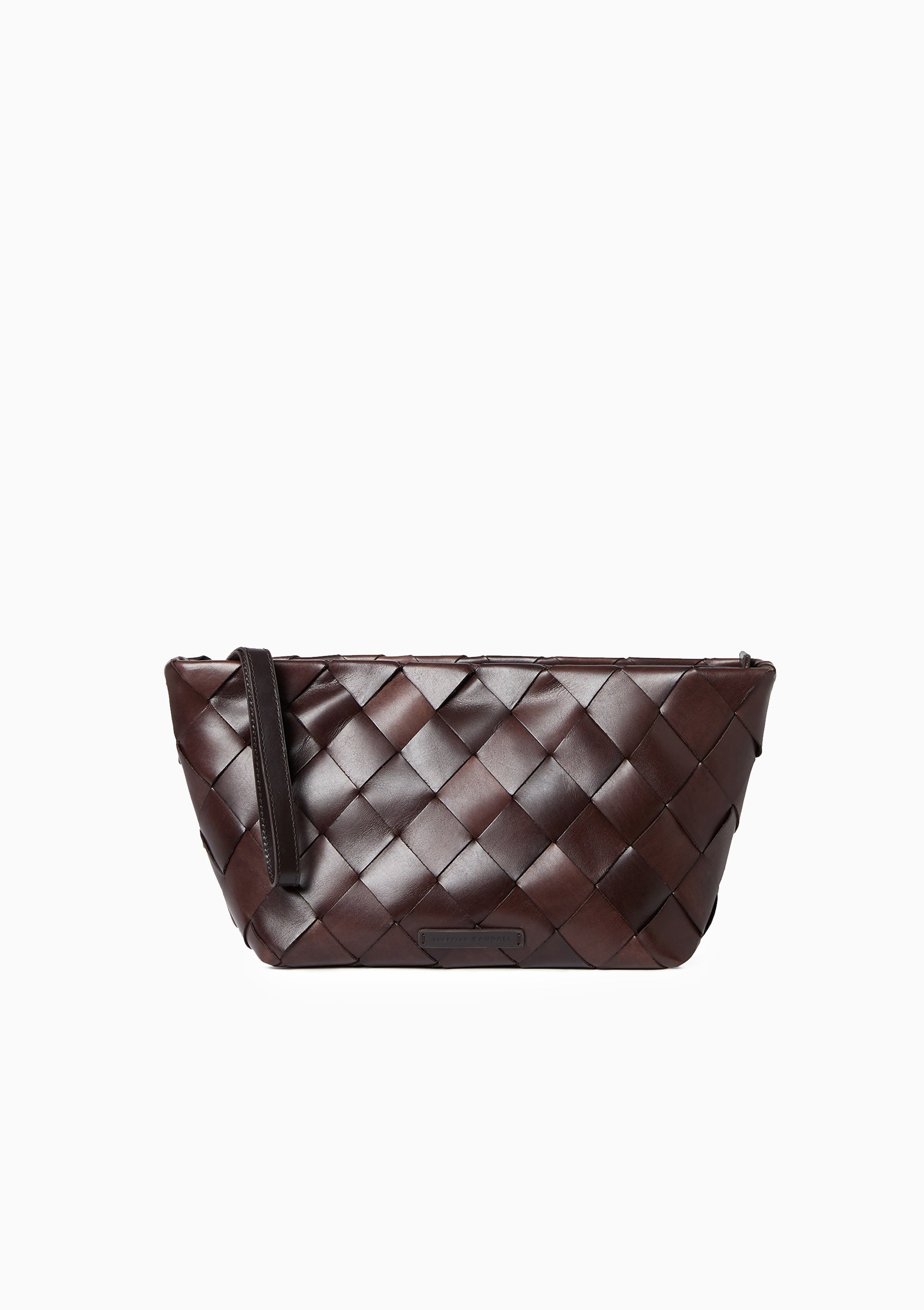 Melina Woven Clutch | Chocolate