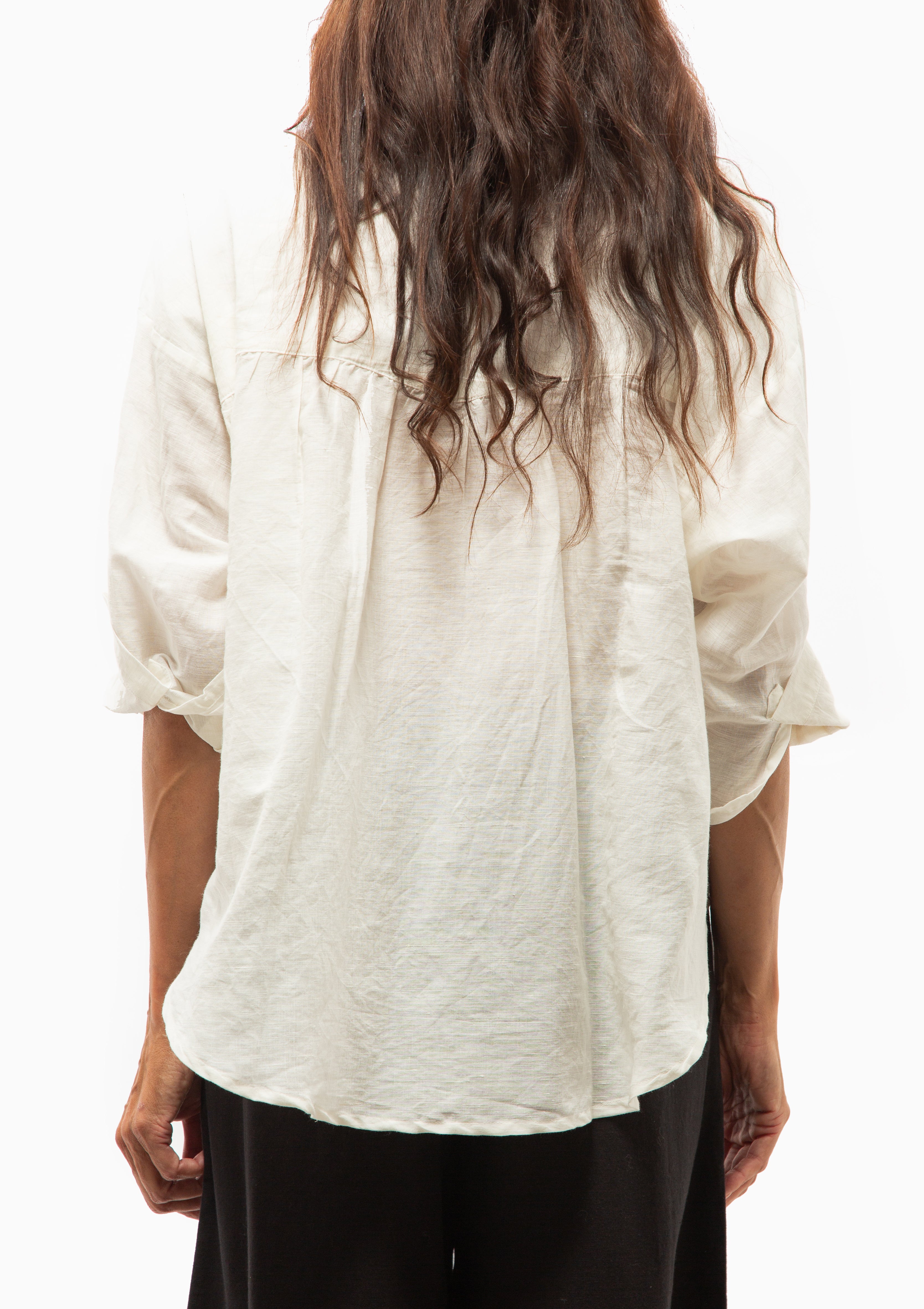 Kyoto Shirt | White Linen
