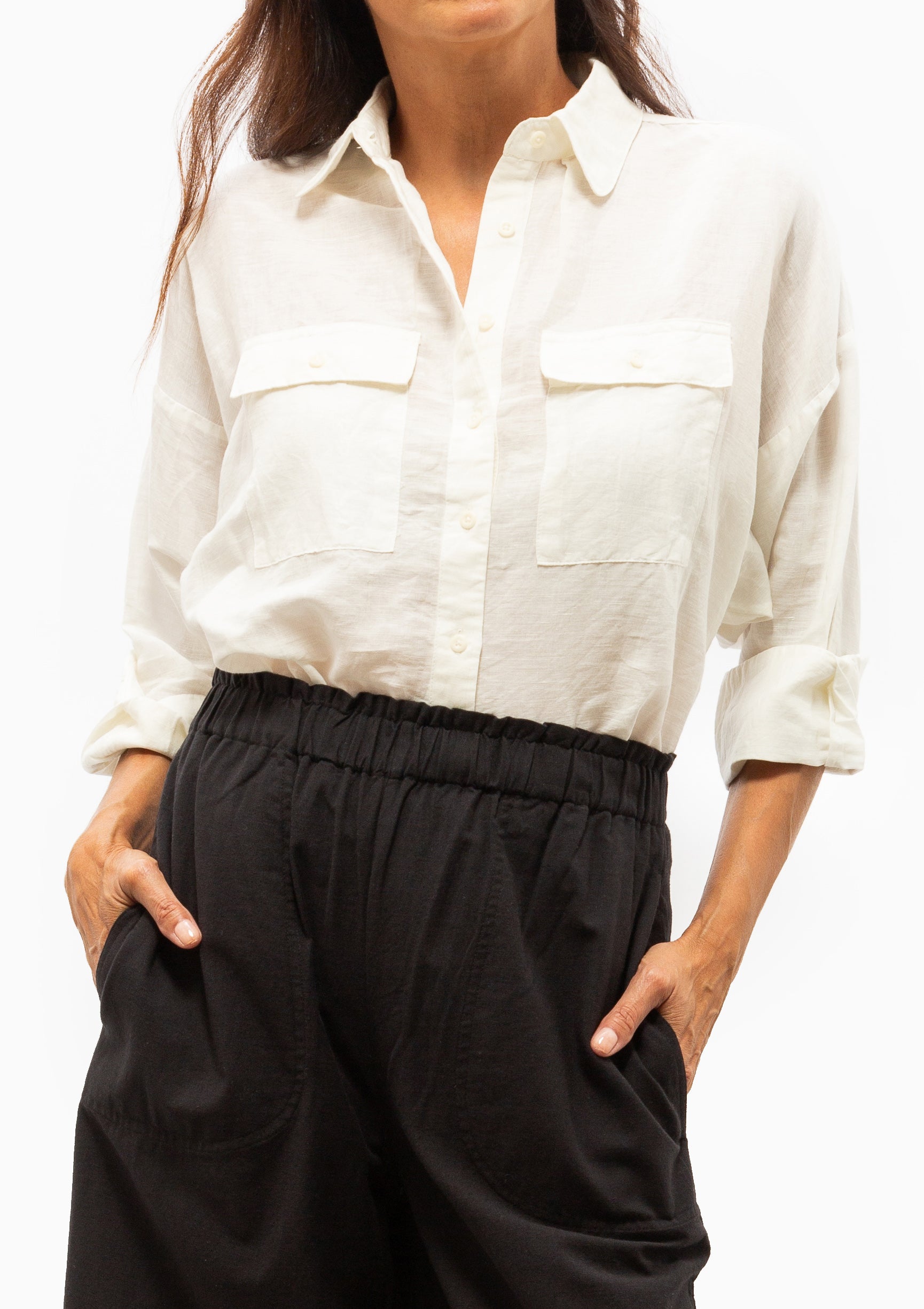 Kyoto Shirt | White Linen