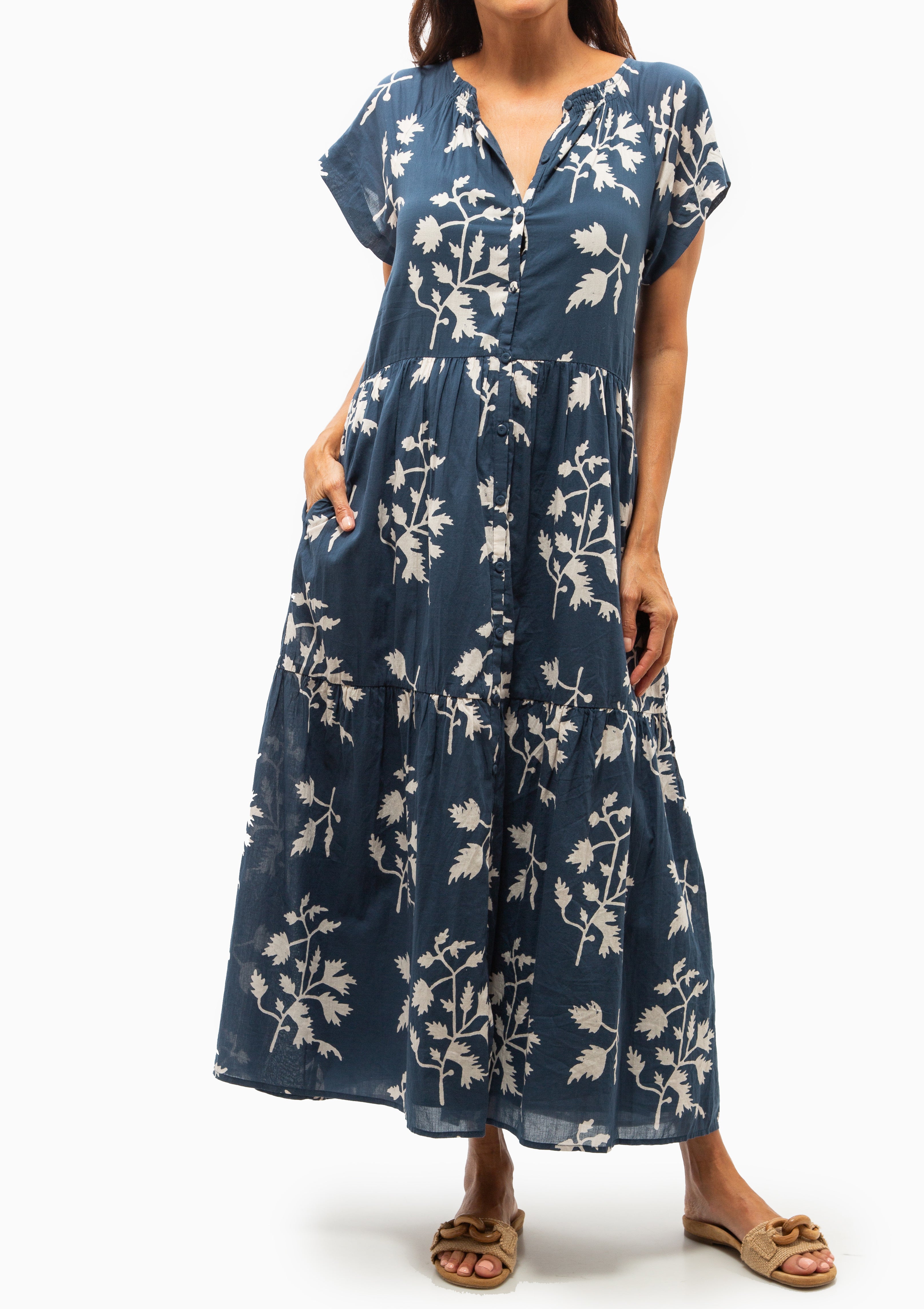 Vienna Maxi Dress | Navy Fig
