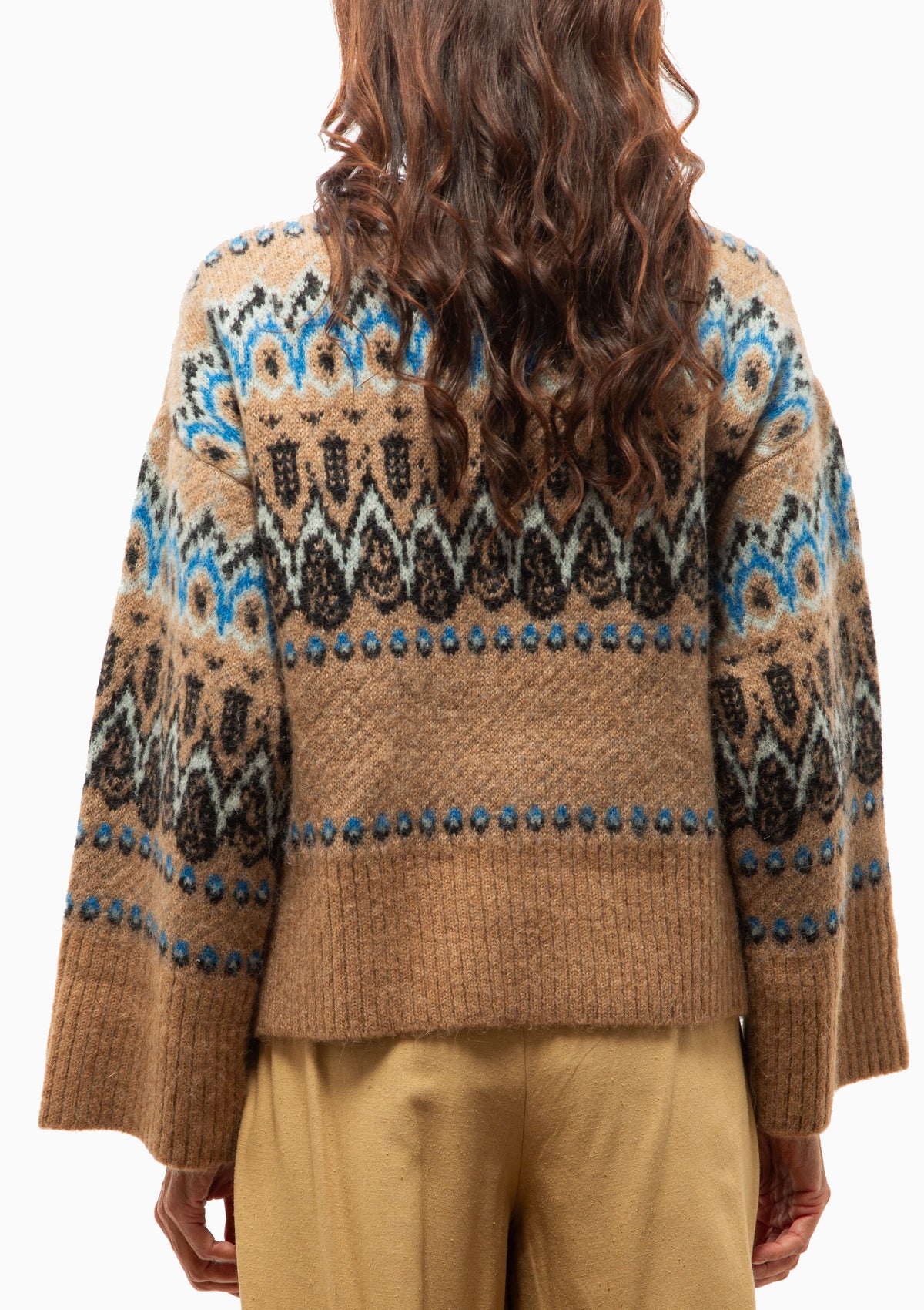 Salida Brushed Fairisle Sweater | Glacial
