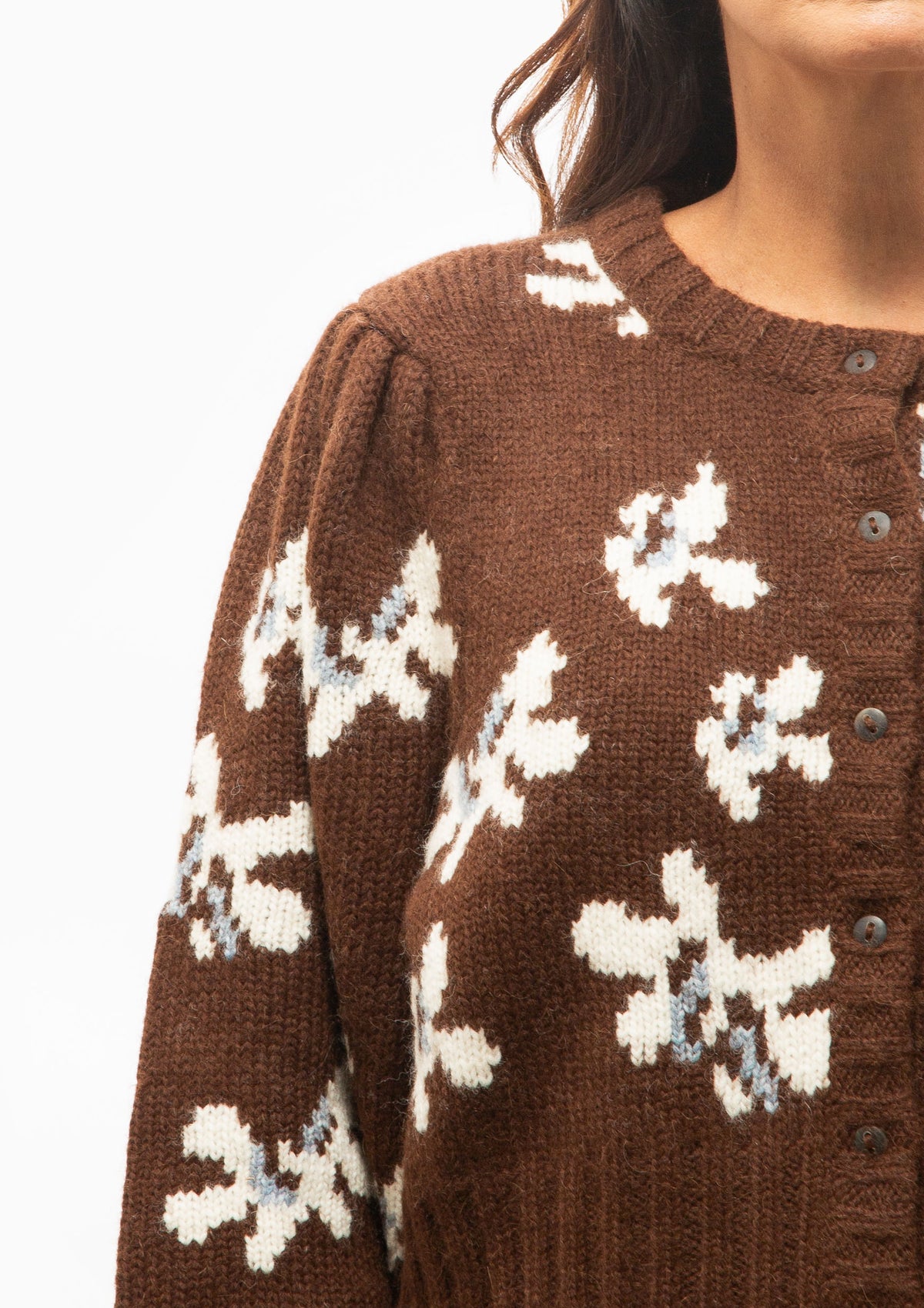Valmorel Knit Cardigan | Cocoa Iris