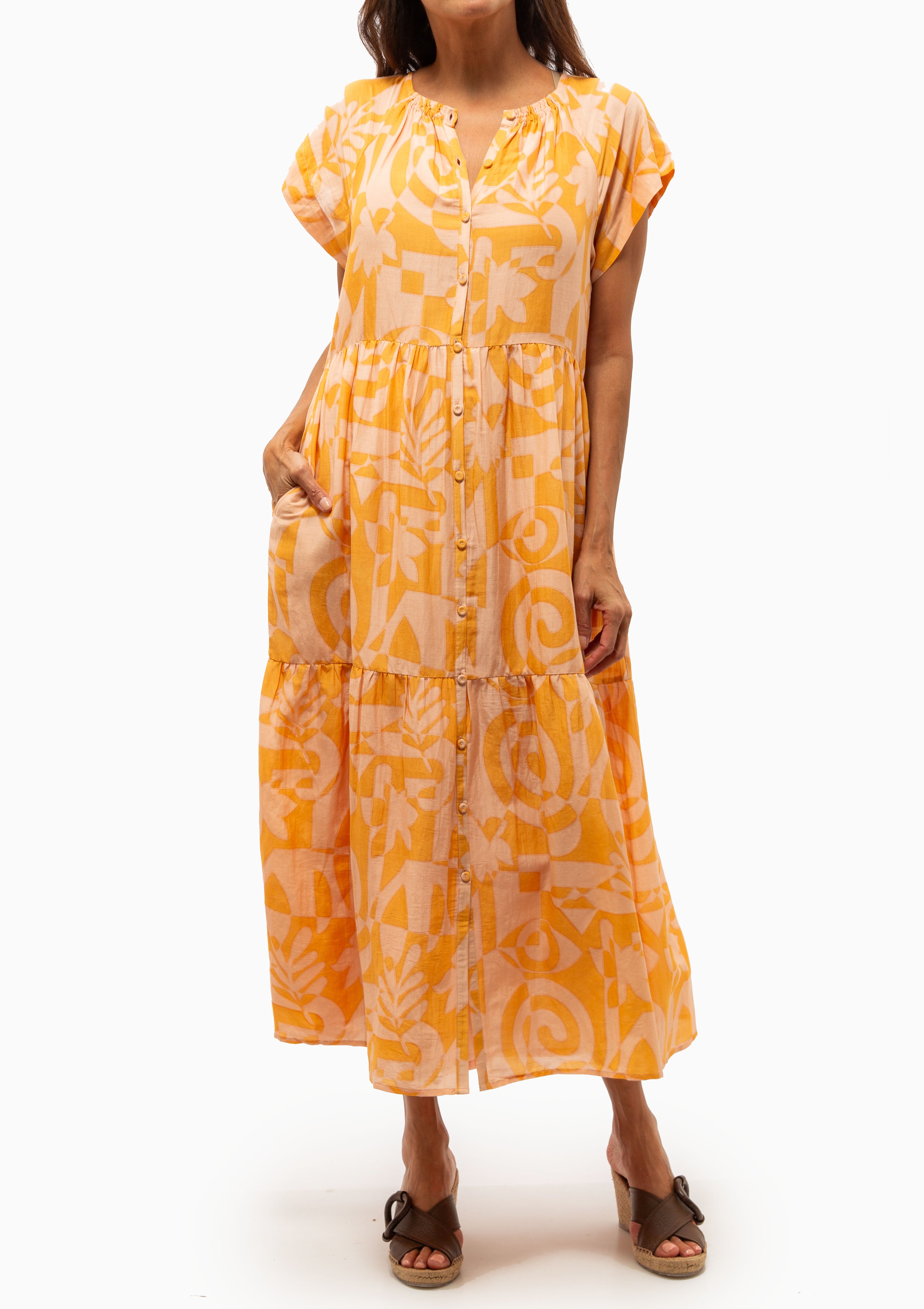 Vienna Maxi Dress | Orangesicle