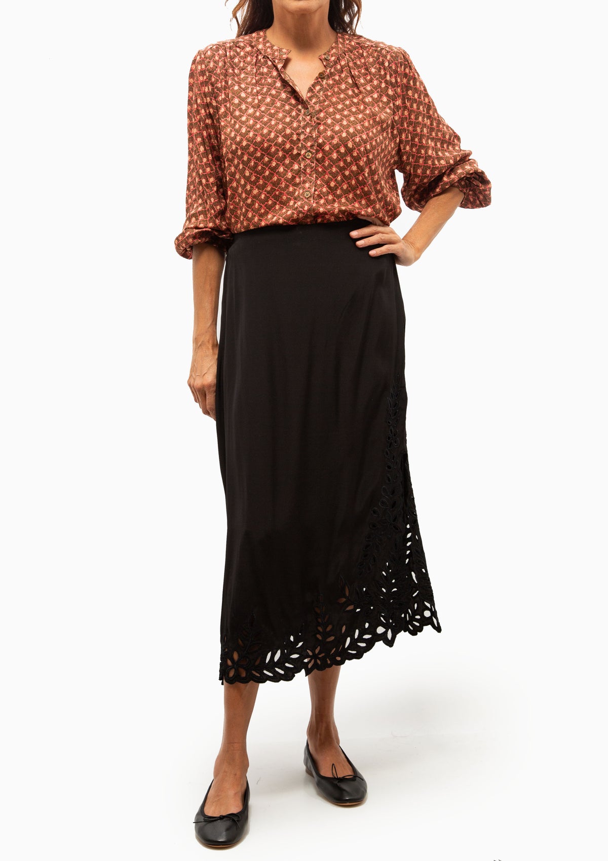 Tolan Shirt | Scallop Rosewood