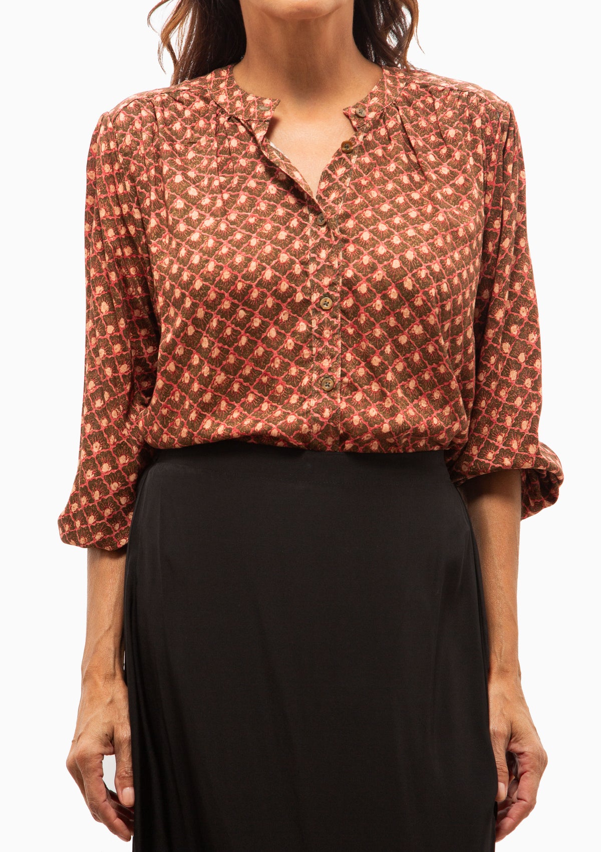 Tolan Shirt | Scallop Rosewood