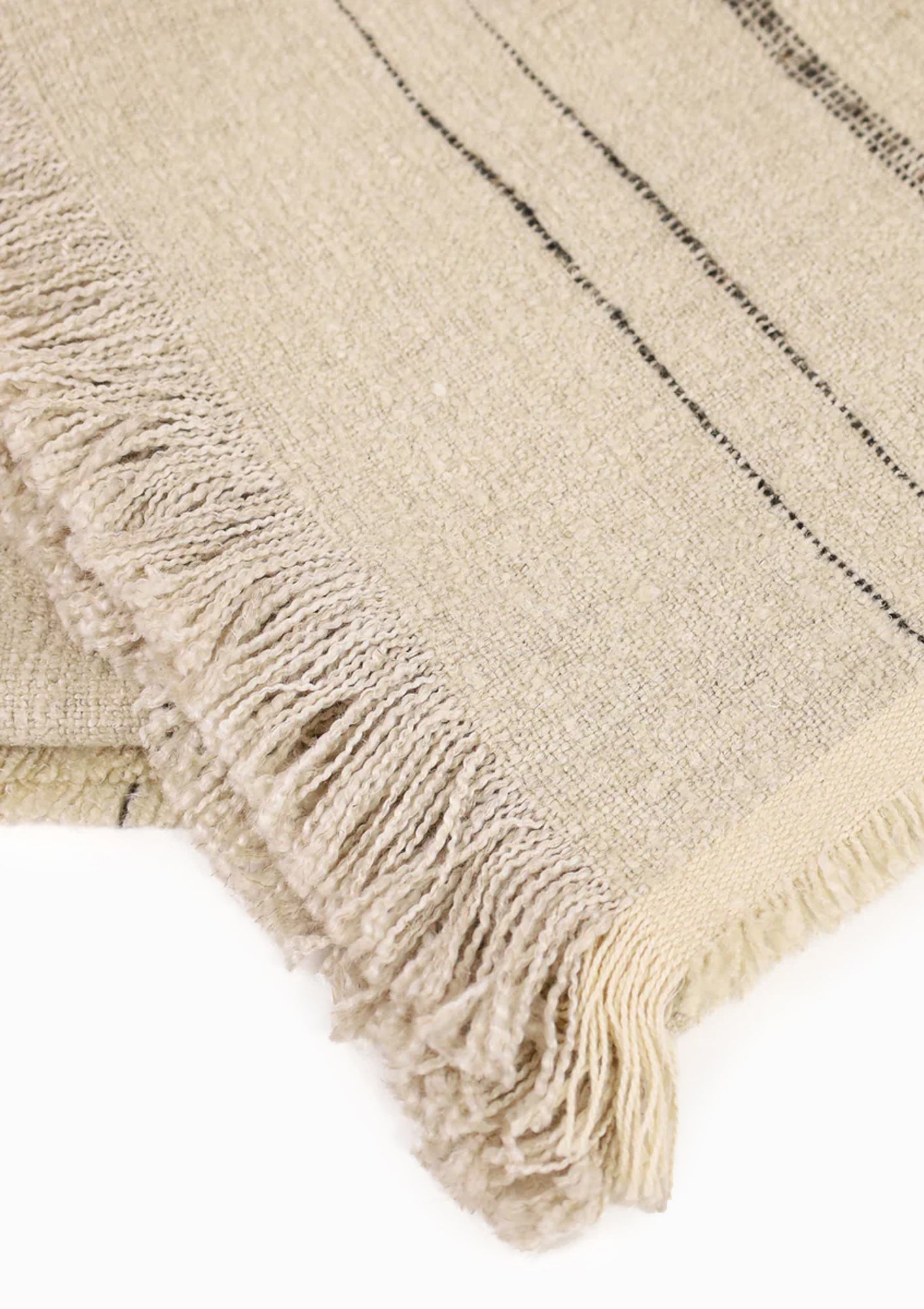 Nate Throw, Natural/Black | 79" x 55"