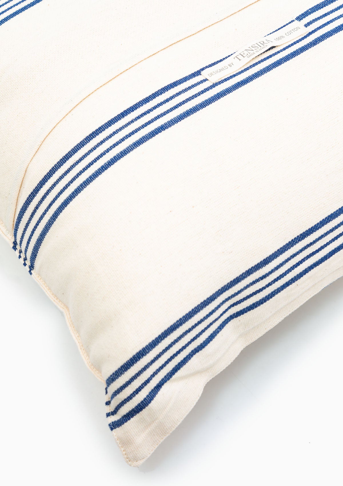 New Cushion, Navy/Ecru Thin Stripe | 20" x 20"