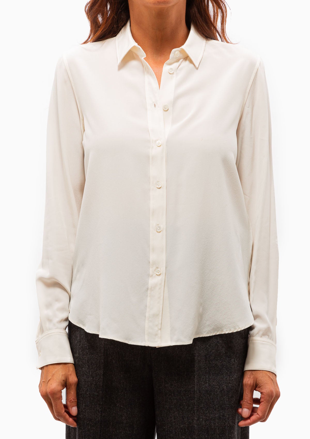 Gaia Slim Shirt | Ivory