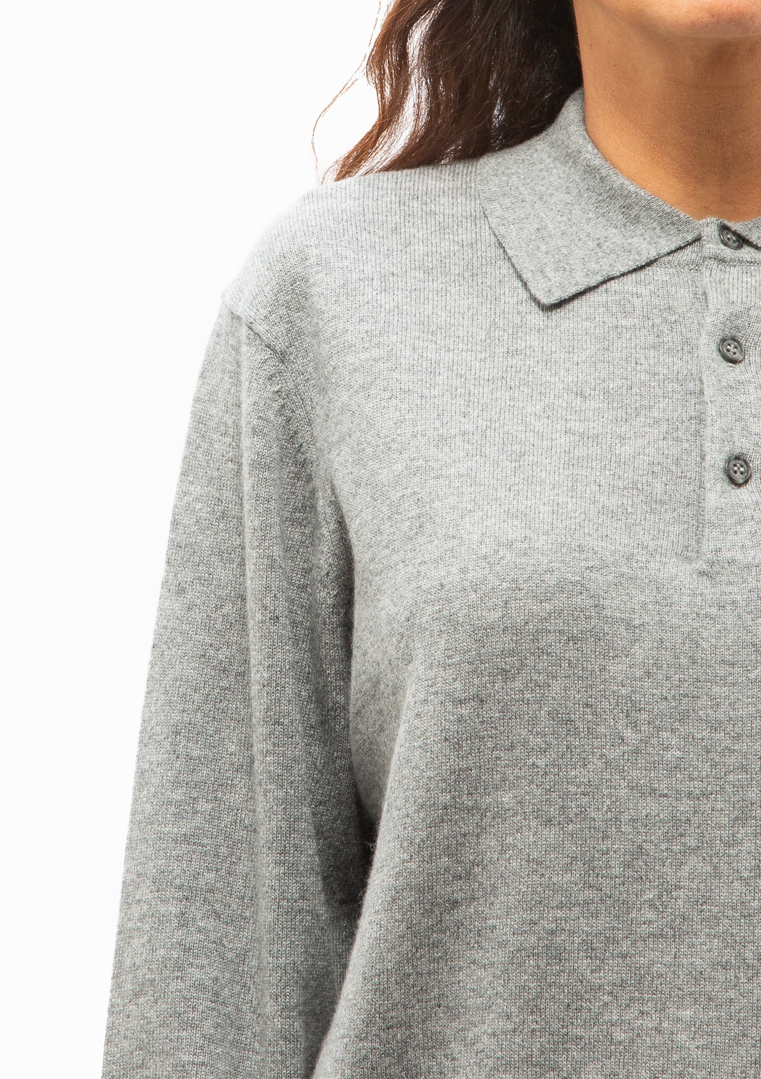 Jovan Sweater Polo | Pebble Grey Heather