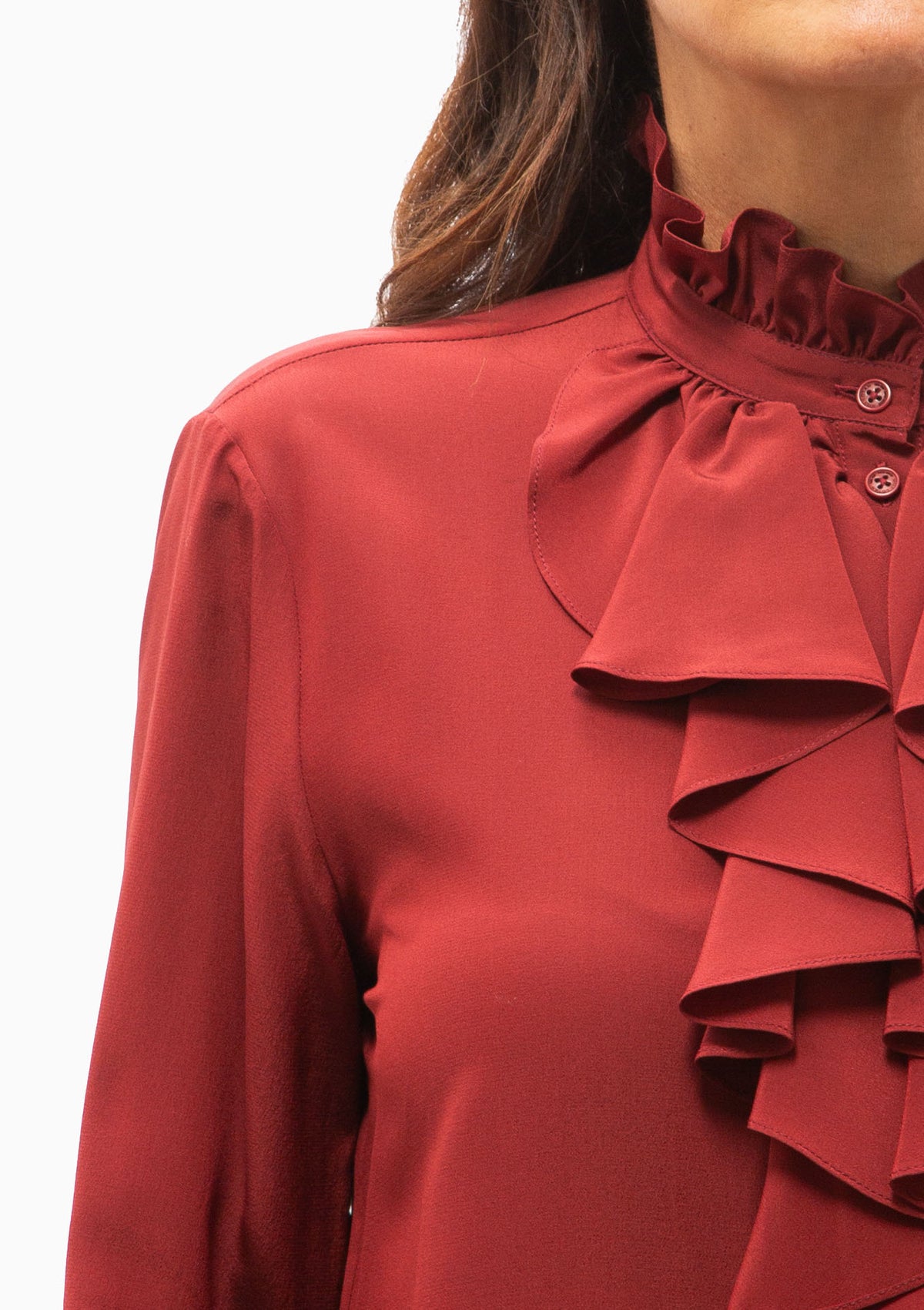 Lily Blouse | Crimson