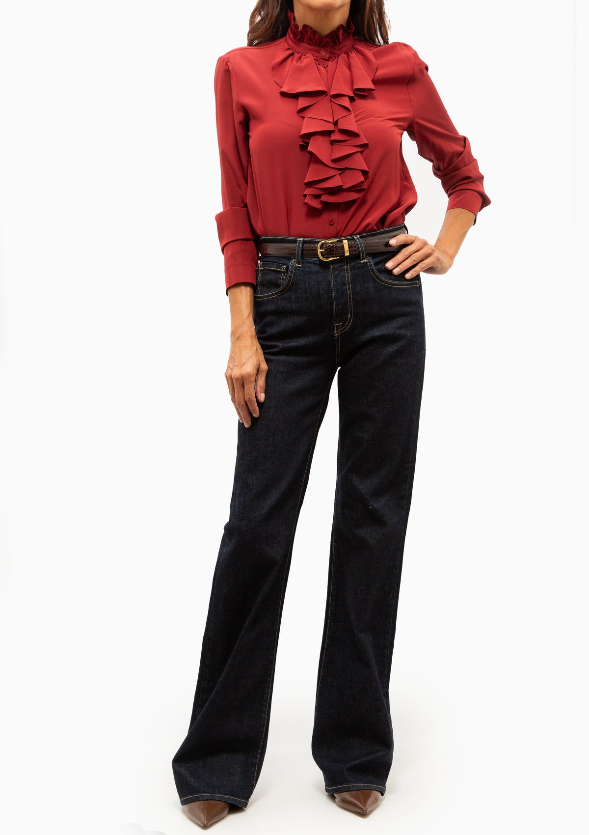 Lily Blouse | Crimson