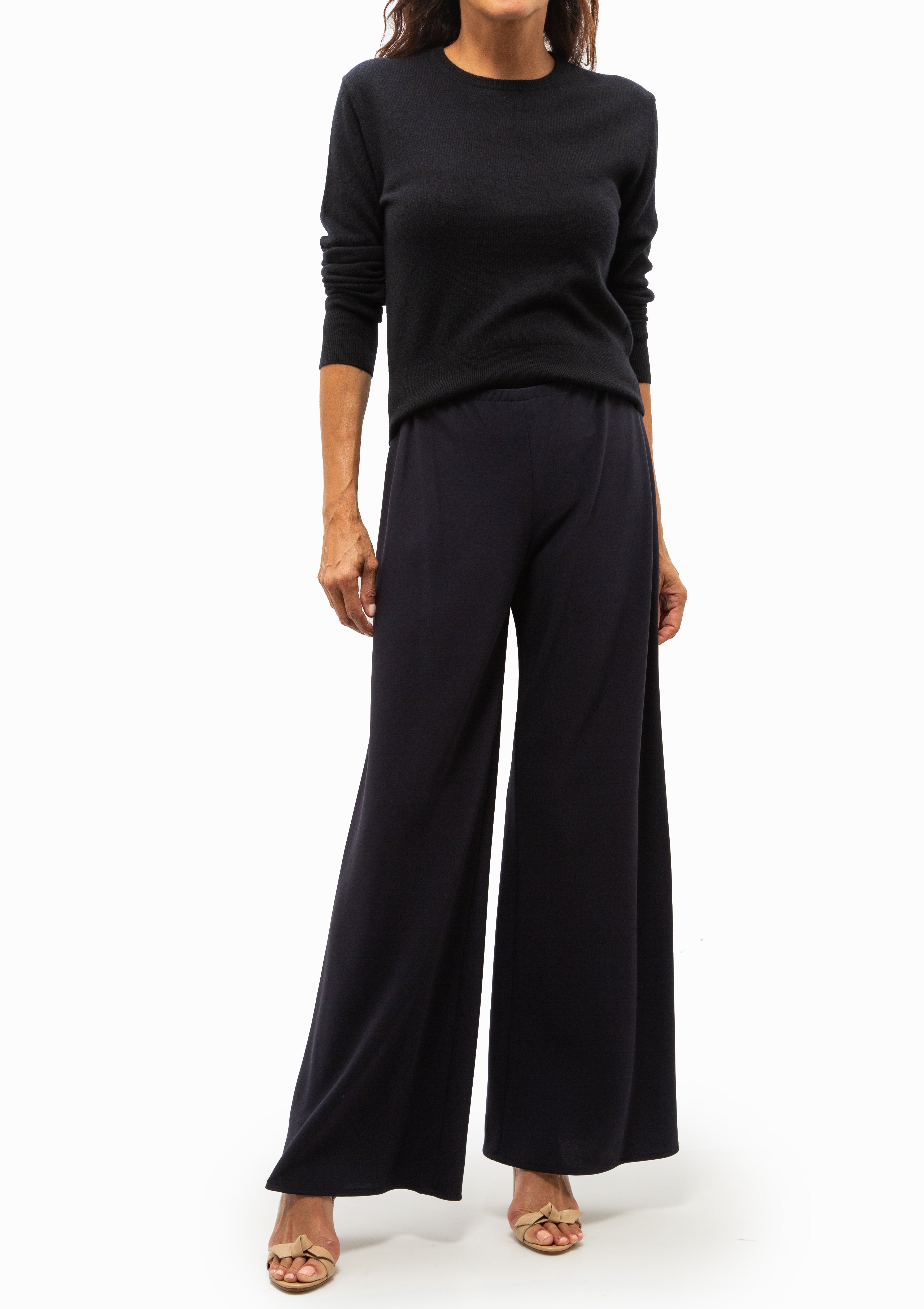 Marlow Wide Leg Pant | Midnight