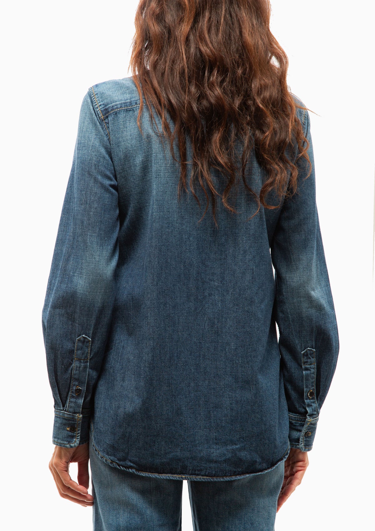 Suzette Denim Shirt | Classic Wash