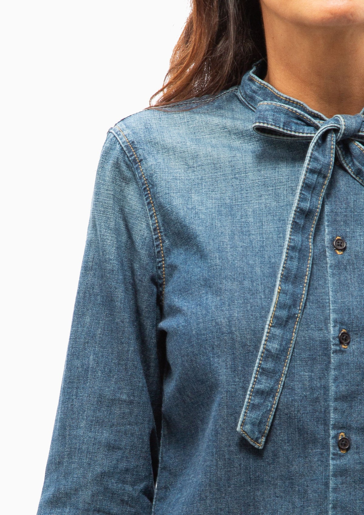 Suzette Denim Shirt | Classic Wash